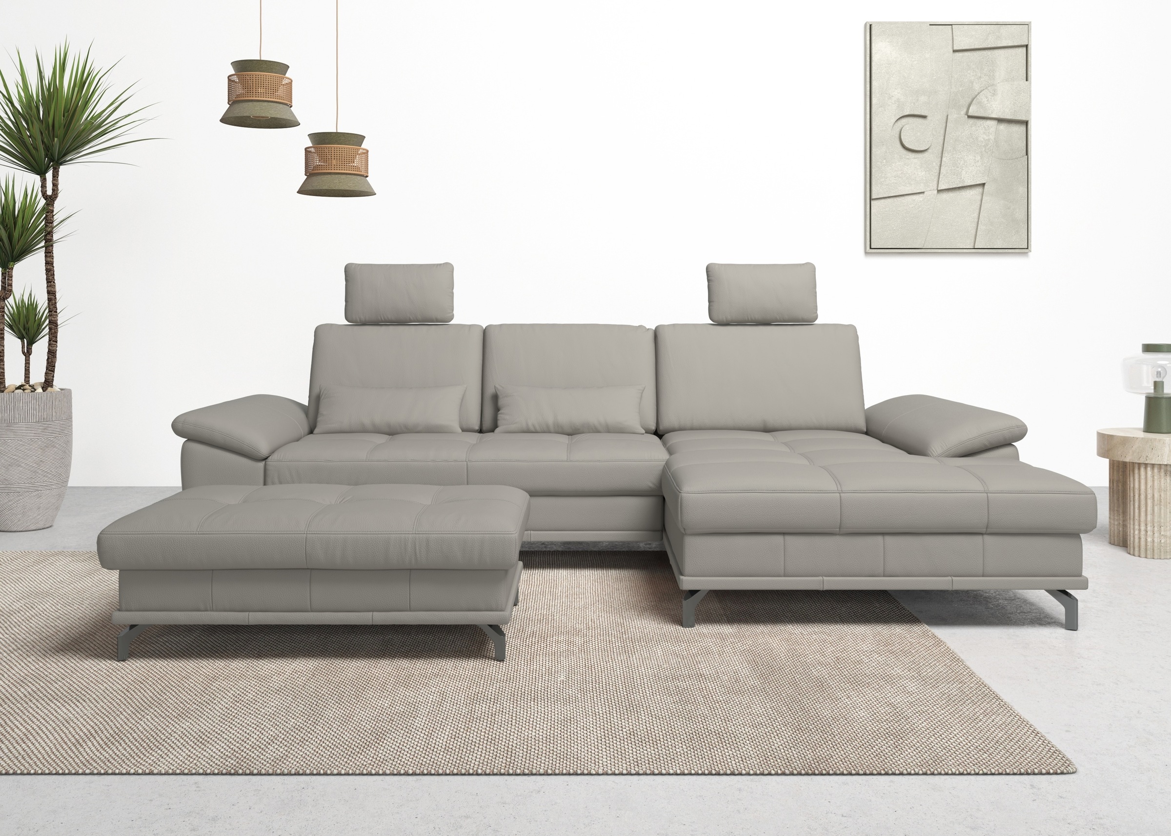 OTTO home Ecksofa "Costello L-Form, B: 301 cm mit Sitztiefen-, Armteilverst günstig online kaufen