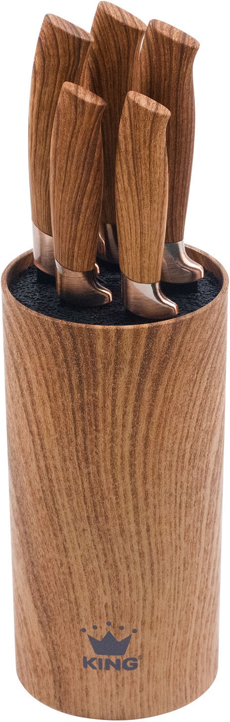 KING Topf-Set »Essential 21« Set, 3Töpfe,5Messer,Messerblock,3Pfannen,Etui, günstig online kaufen