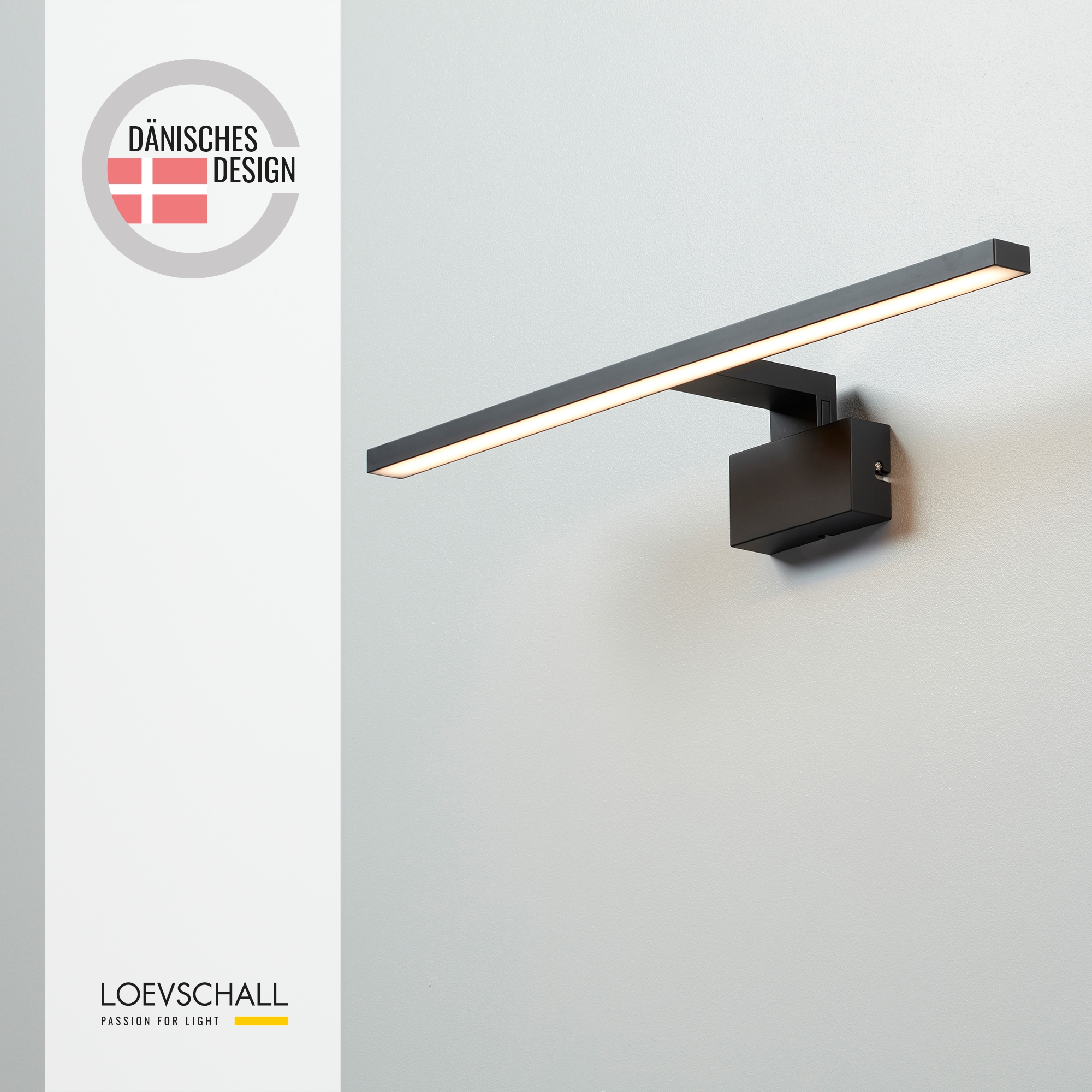 Loevschall Spiegelleuchte »Lagan NextGen, Badezimmer Lampe, LED Spiegelleuchte«, Spiegellampen für das Bad