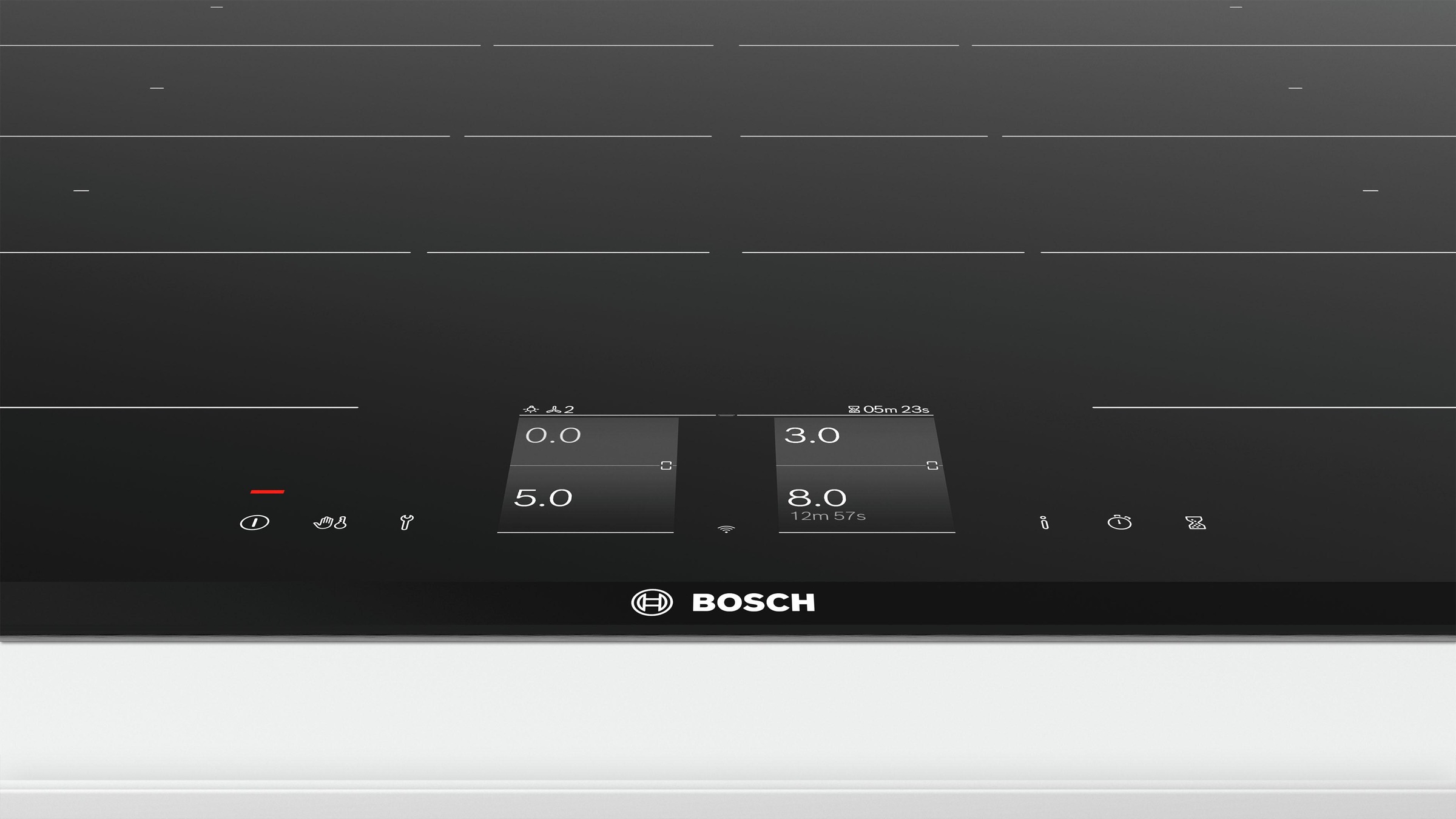 BOSCH Flex-Induktions-Kochfeld von SCHOTT CERAN® »PXY875KW1E«, mit PerfectFry-Bratsensor