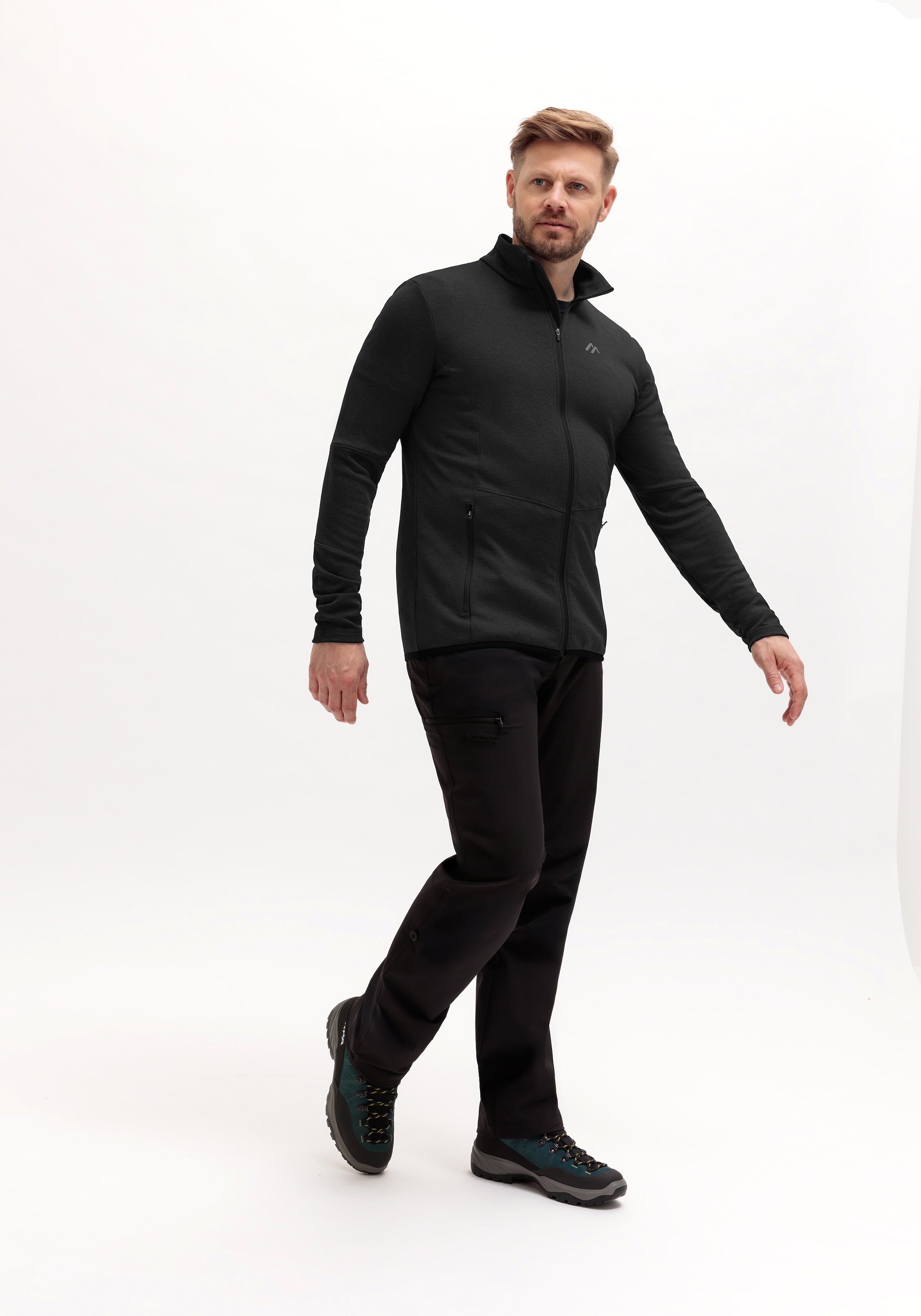 Maier Sports Fleecejacke »Sinaia M« Herren Midlayer, atmungsaktiv und schnelltrocknend, Slim Fit