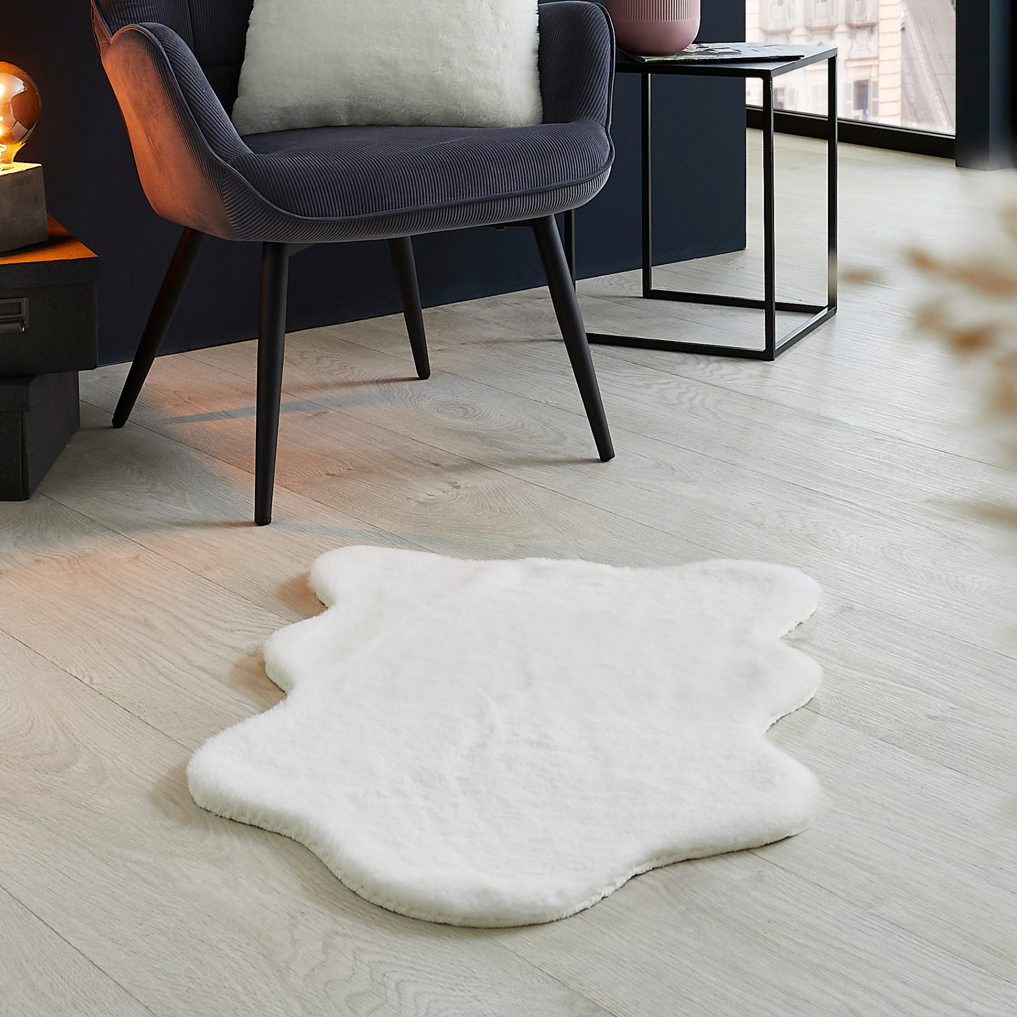 LUXOR living Fellteppich »Novara«, fellförmig, 30 mm Höhe, Kunstfell, weich günstig online kaufen