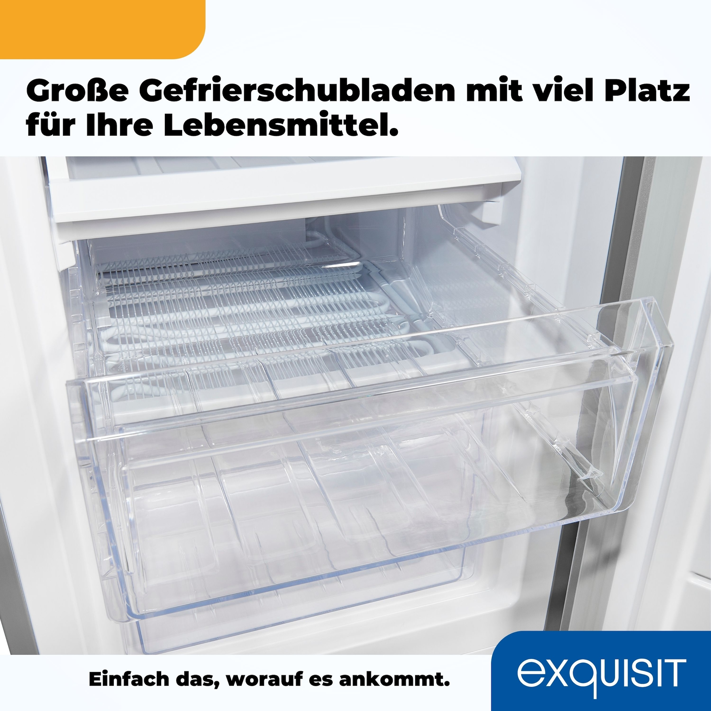 exquisit Kühl-/Gefrierkombination »KGC232-60E-040E«, 173 L Volumen, 4 Sterne Gefrieren