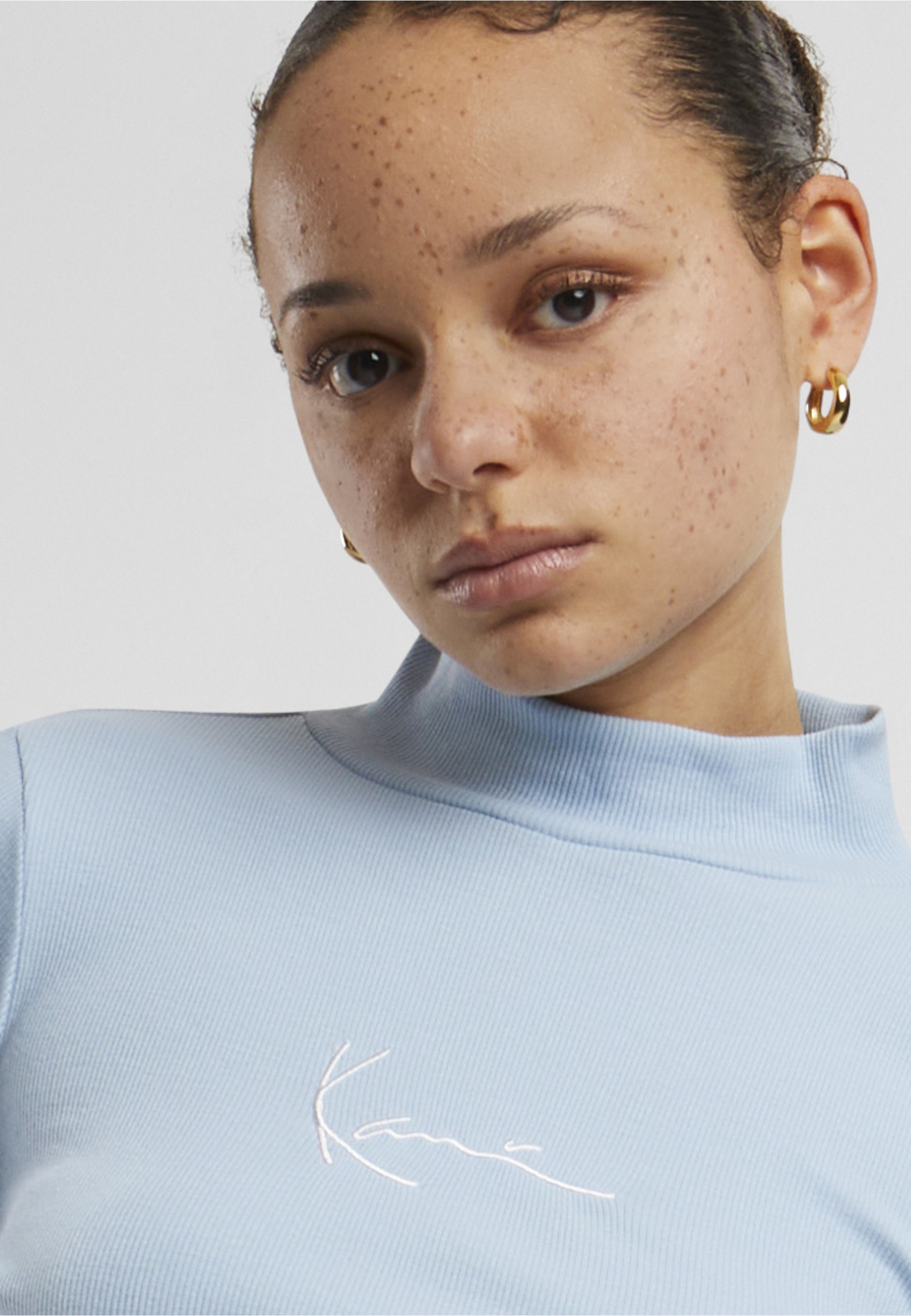 Karl Kani Longpullover »Karl Kani Damen KW213-063-1 Small Signature Rip Turtle Neck« 1 Stk.