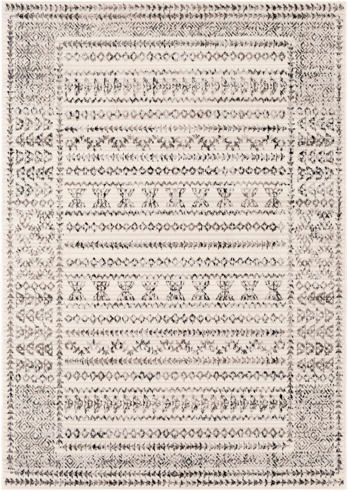 Livabliss Teppich »IPOH«, rechteckig, 11 mm Höhe, Skandinavischer Teppich, Kurzflor Boho-Wohnzimmerteppich, Läufer