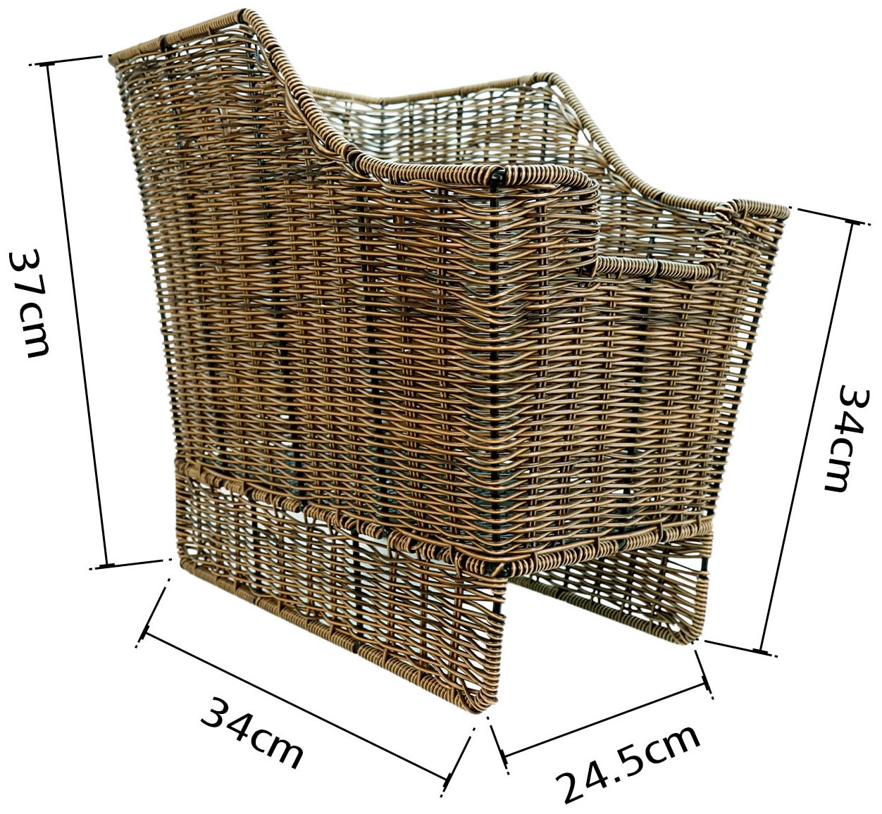 SachsenRad Fahrradkorb »Gepäckträgerkorb im Vintage-Look«