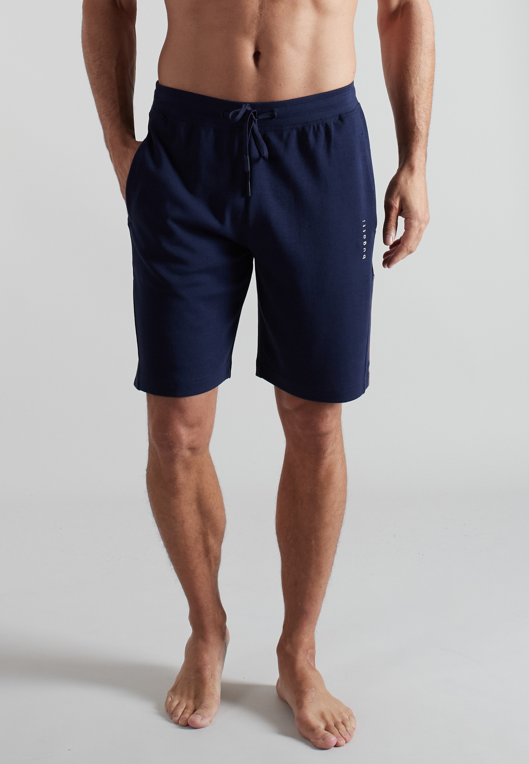 bugatti Bermudas  kurz, mit Logo, basic, bequem, weich, Baumwolle