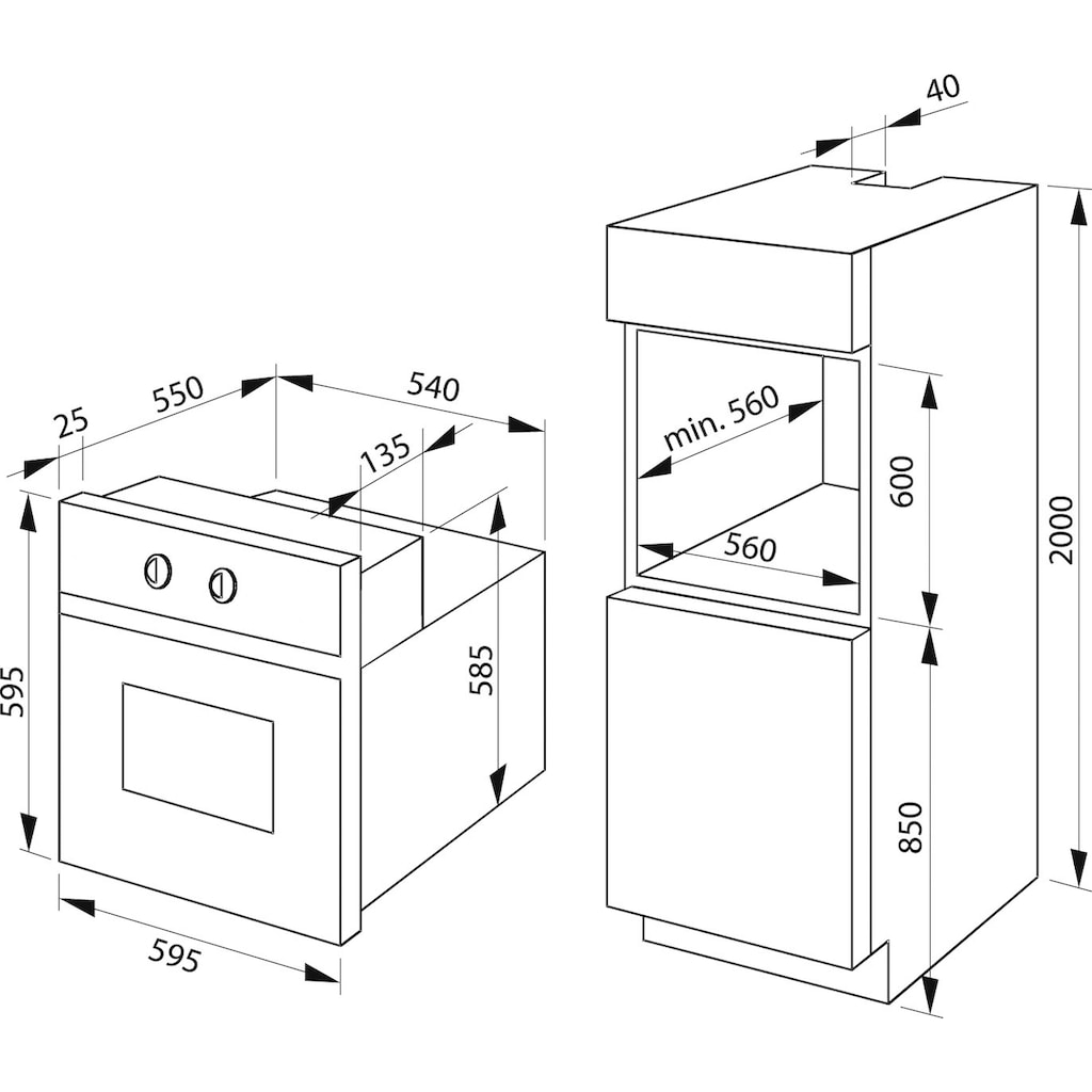 Amica Einbaubackofen »EB 941 600 E«, EB 941 600 E