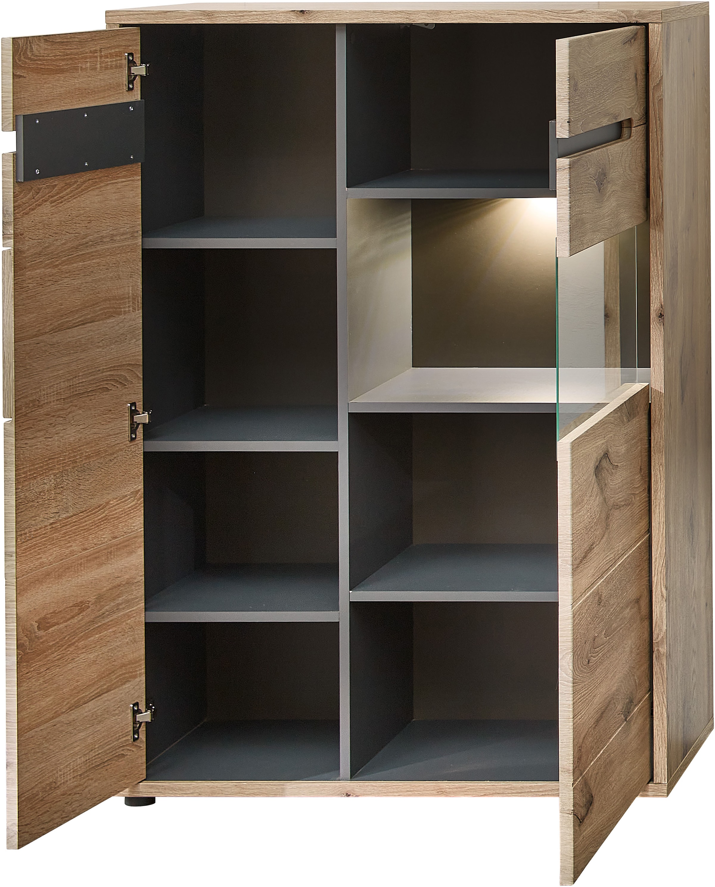 Innostyle Wohnwand »BELLANO«, (Komplett-Set, 3 St.), inkl. LED-Beleuchtung
