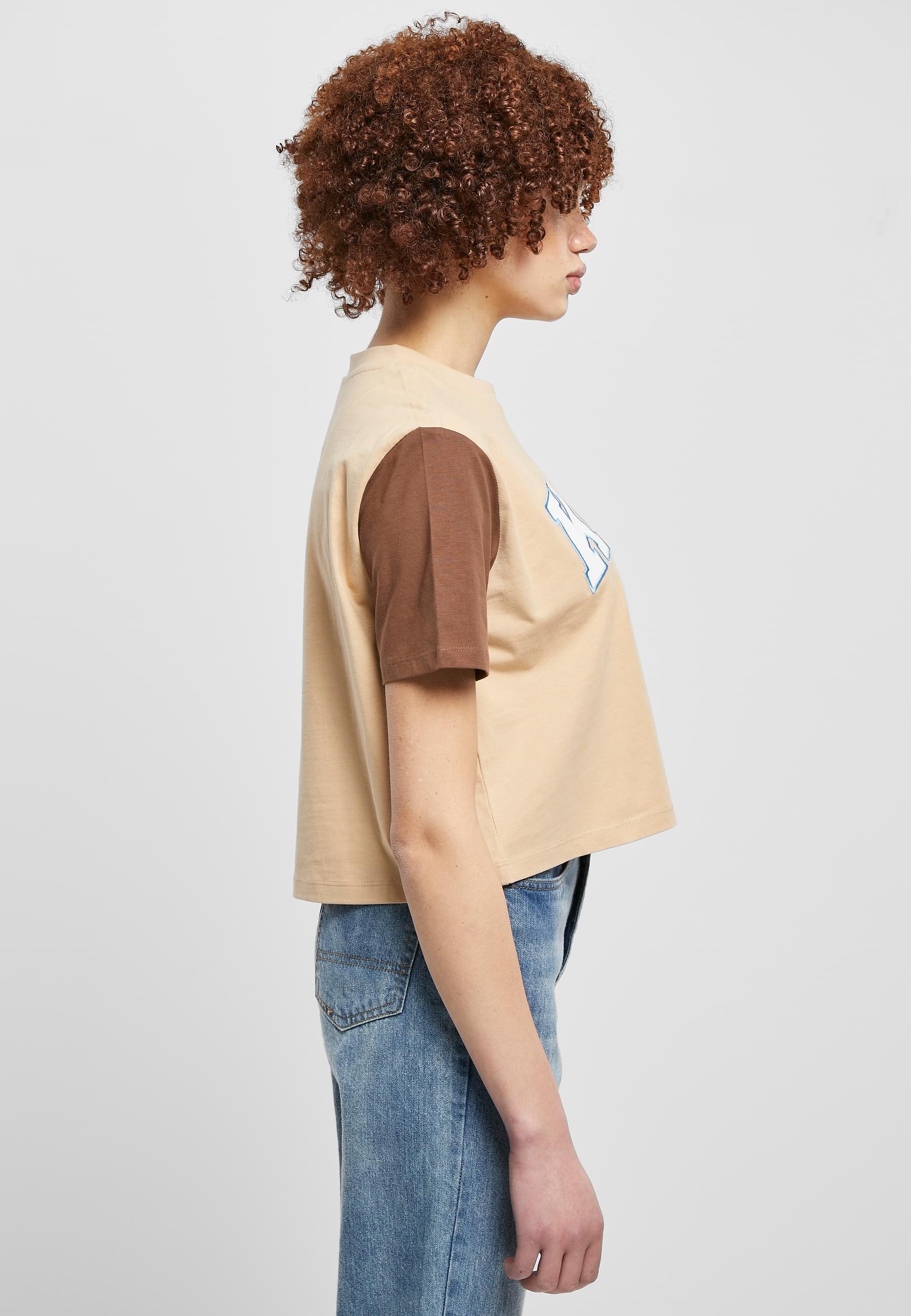 Karl Kani T-Shirt »Karl Kani Damen KW231-033-1 KK Serif Crop Block Tee« 1 Stk.