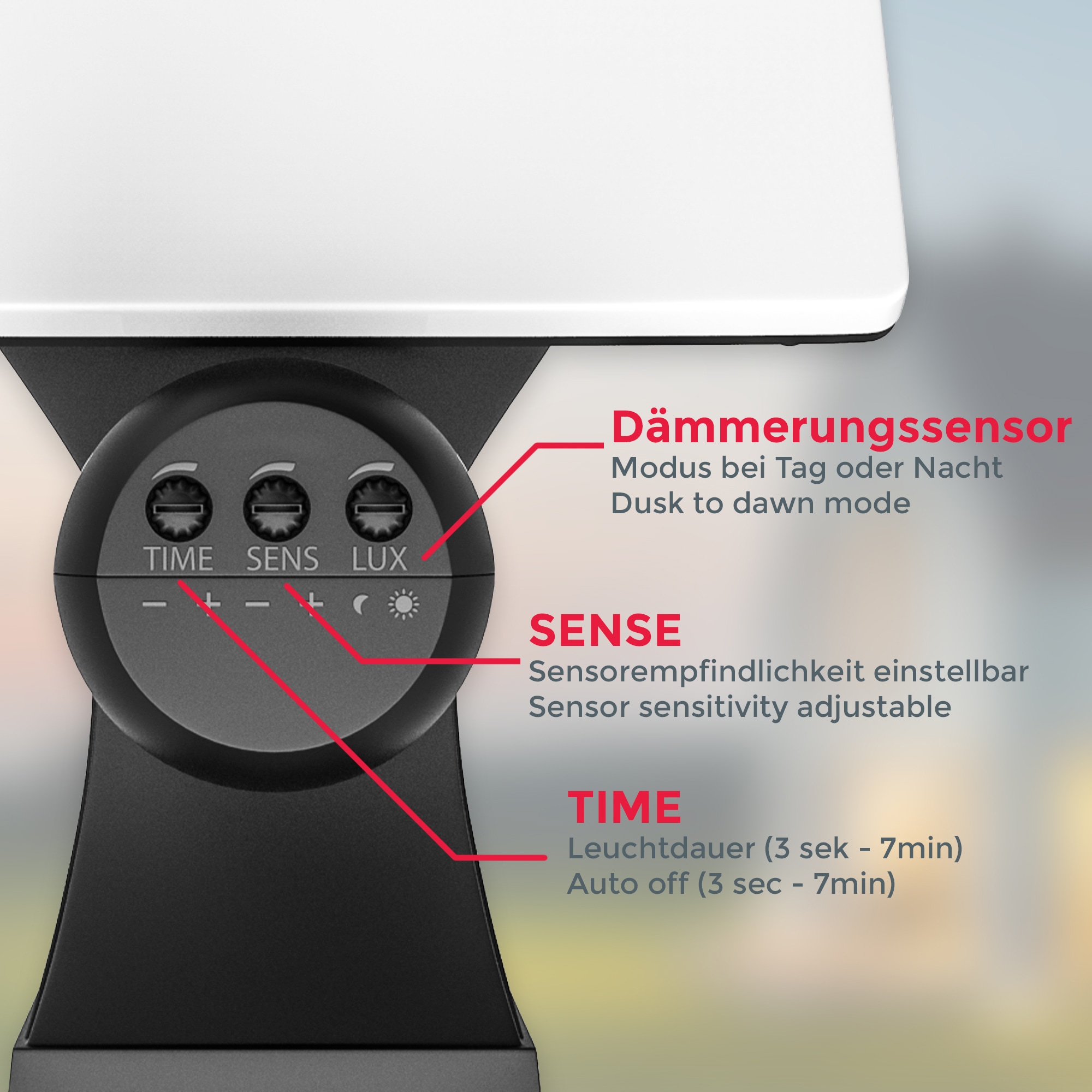 1 B.K.Licht 20W Raten 4.000K, auf schwenkbar, flammig-flammig, Lum. 2.300 IP44 kaufen Außenleuchte, Bewegungsmelder, LED Außen-Wandleuchte,