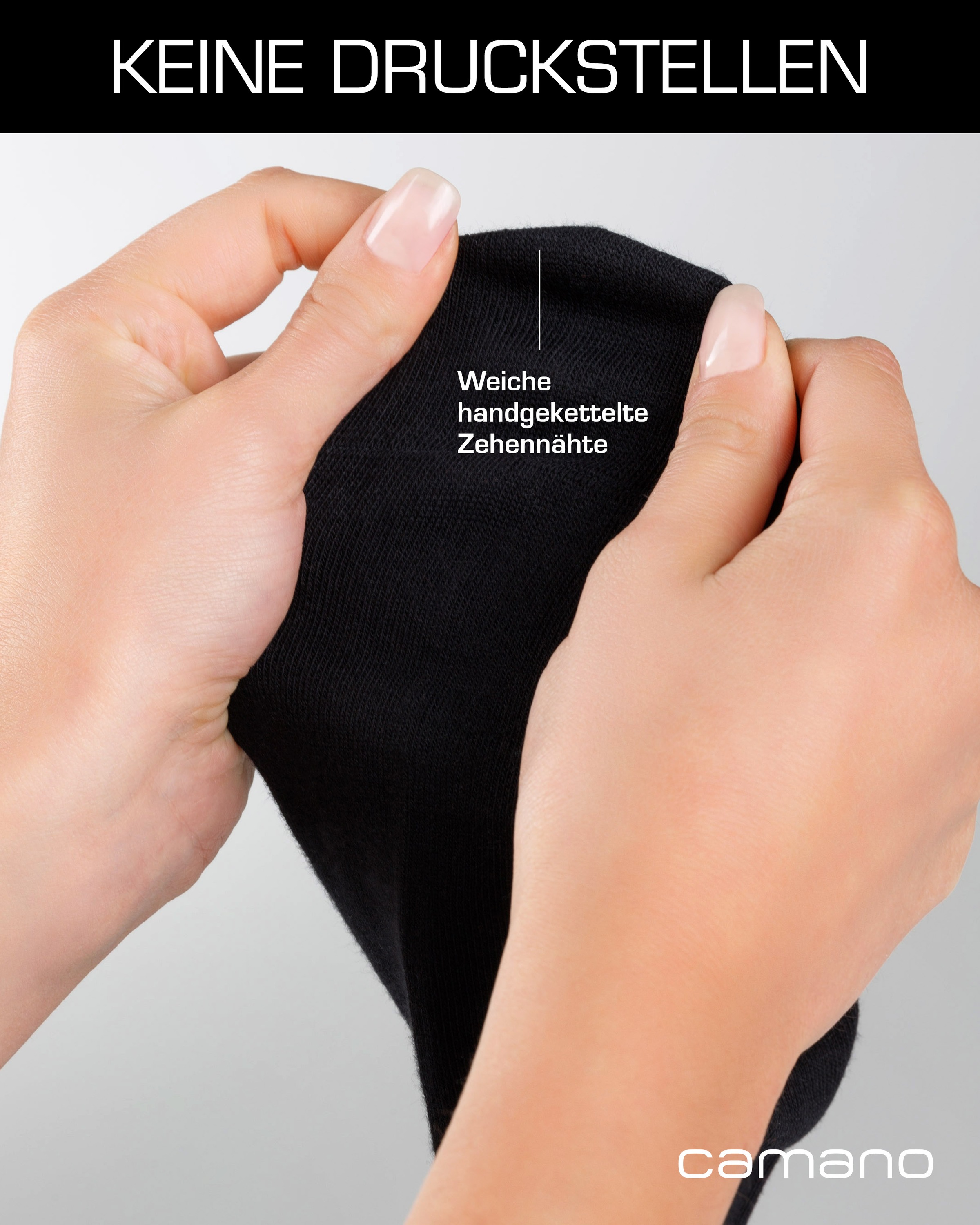 Camano Socken »ca-soft« 4 Paar,  mit verstärktem Fersen- und Zehenbereich