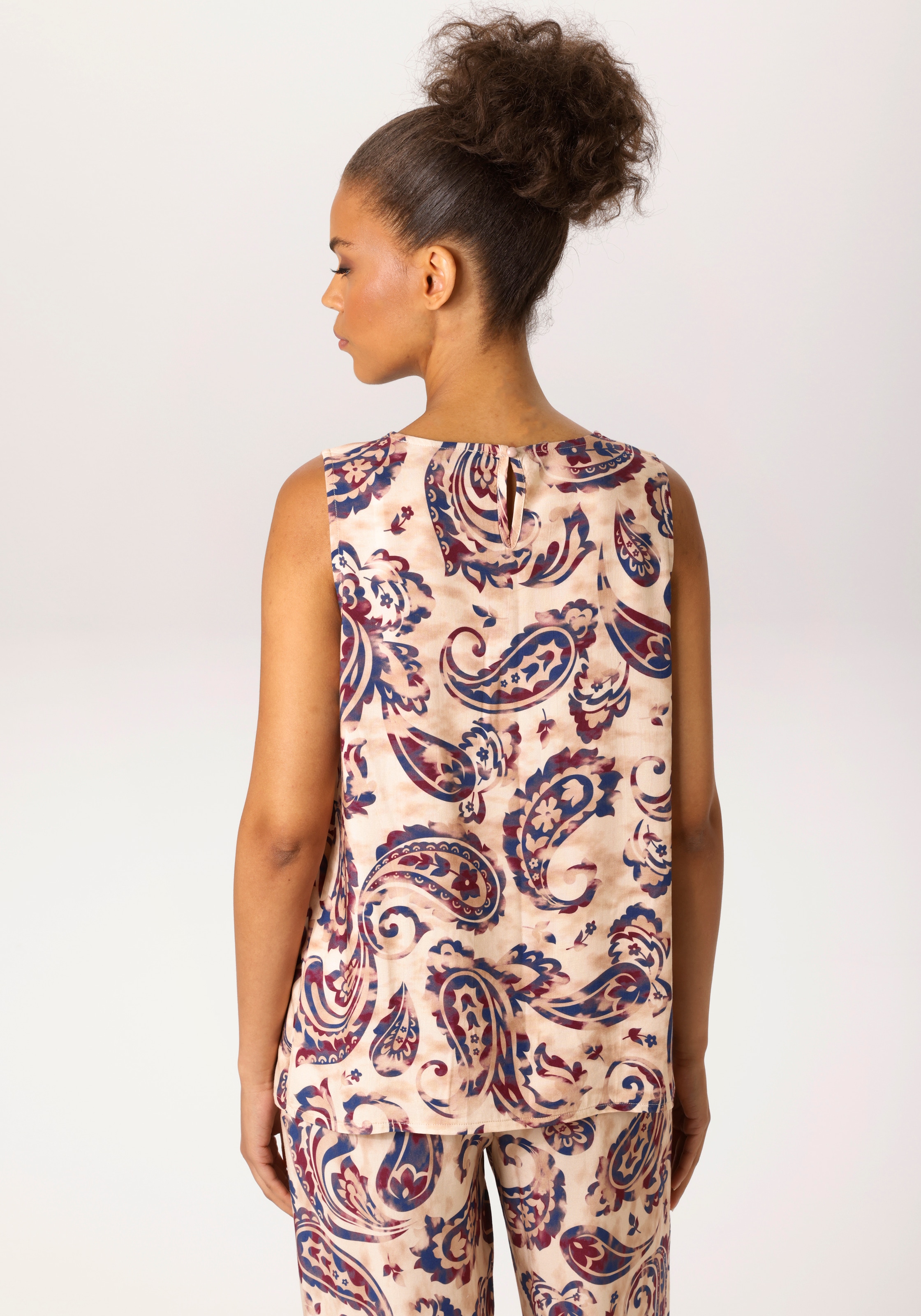 Aniston CASUAL Blusentop mit trendigem Paisley-Muster - jedes Teil ein Unikat - NEUE KOLLEKTION