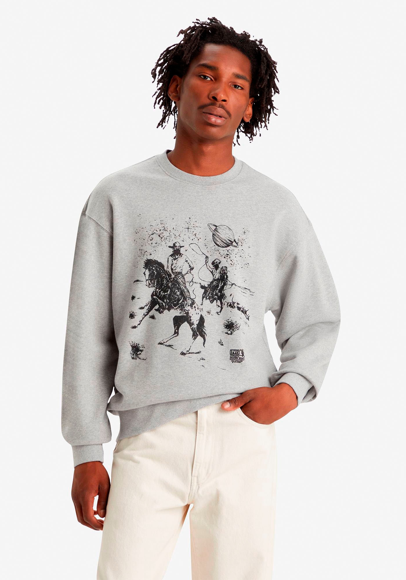 Sweatshirt »RELAXD GRAPHIC CREW GREYS«