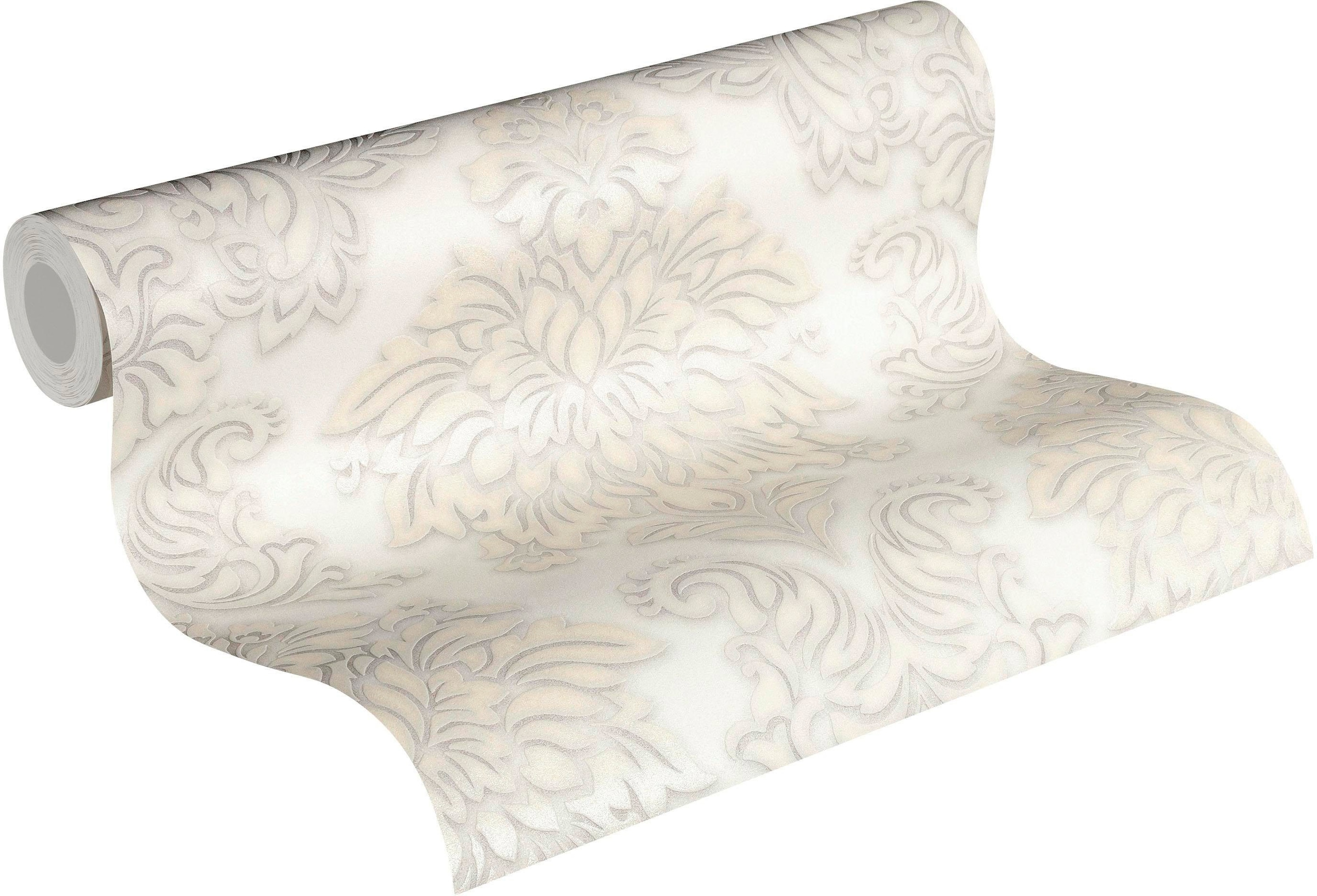 living walls Vliestapete »Metropolitan Stories Lizzy London«, Barock-ornamental-gemustert, Ornament Tapete Barock Metallic Tapeten Wohnzimmer Schlafzimmer Küche