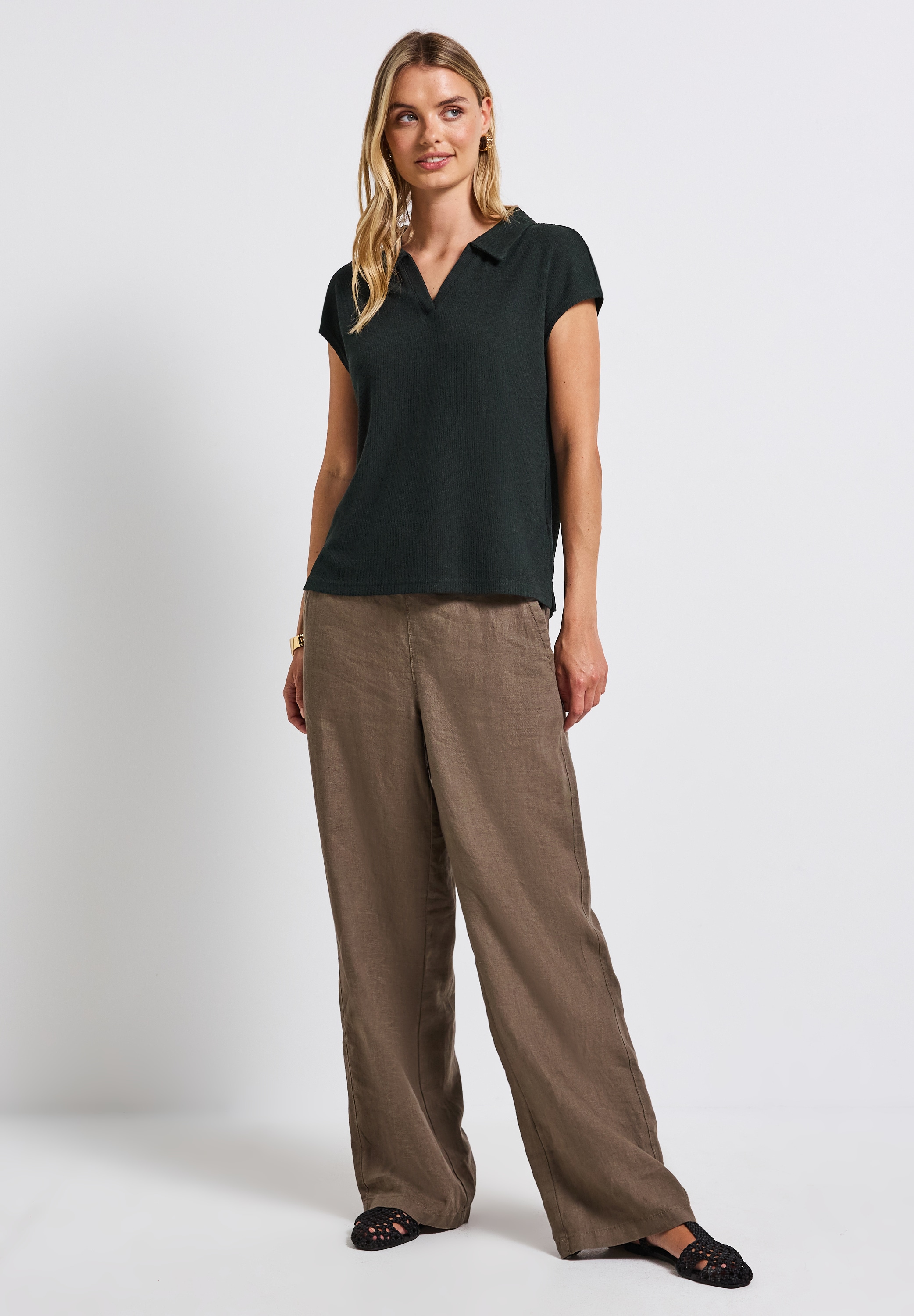 STREET ONE Shirttop, mit überschnittenen Schultern
