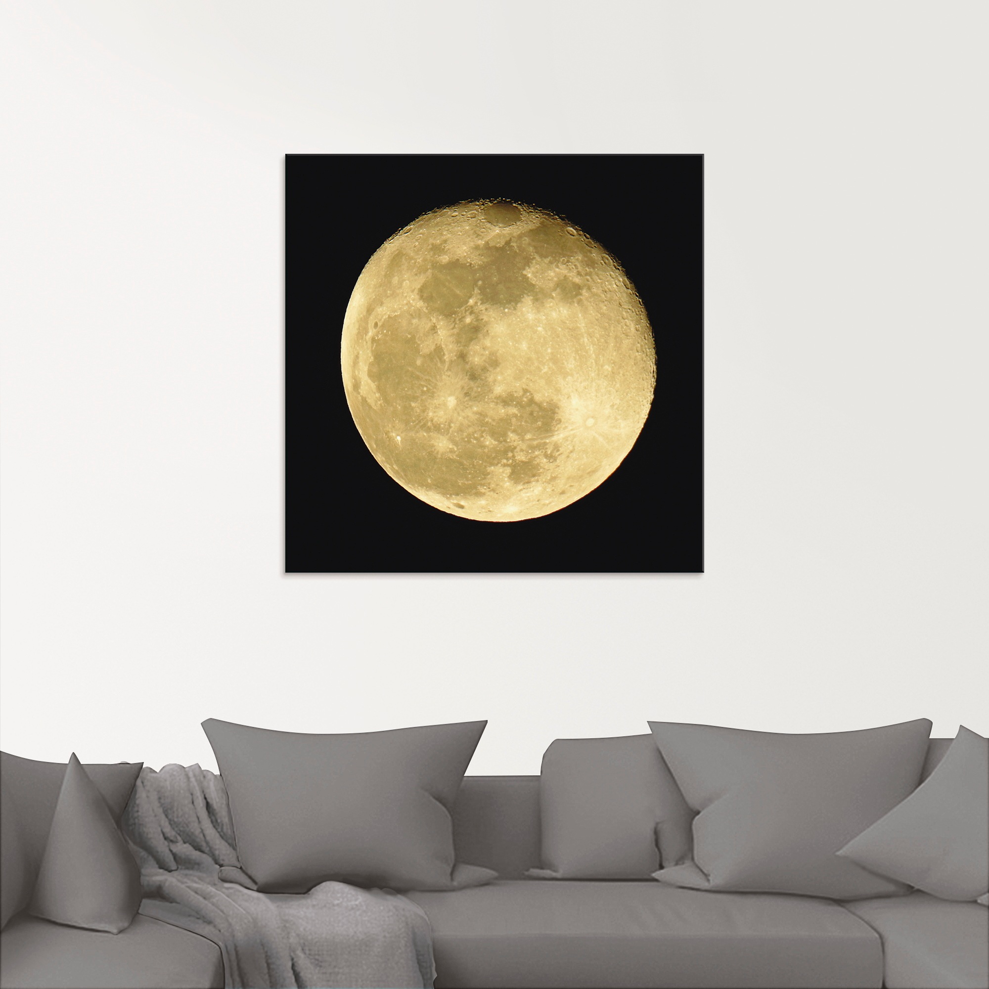 Artland Glasbild »Mond«, Weltraum, (1 St.), in verschiedenen Größen