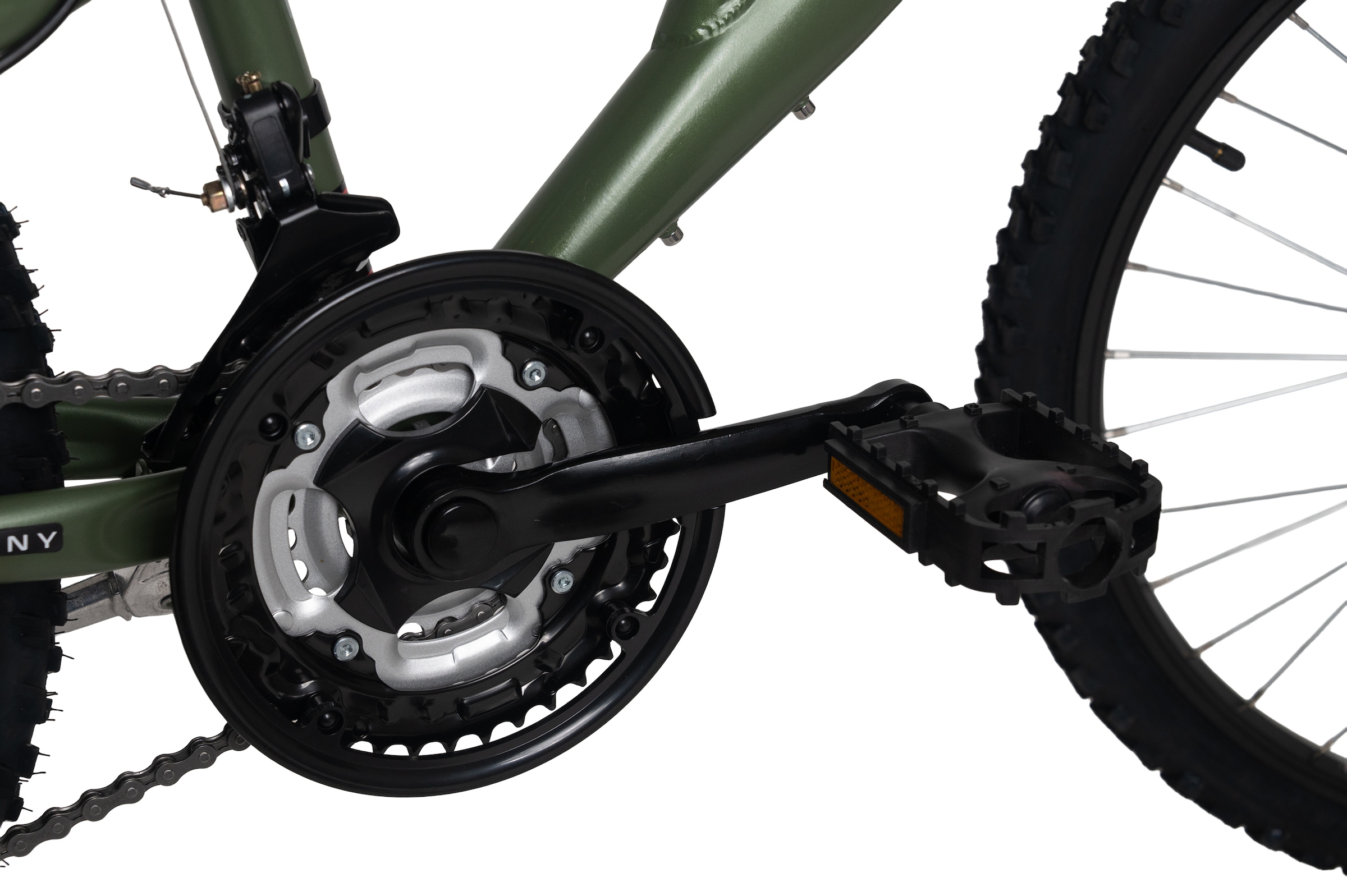 WYLD Jugendfahrrad »WYLD Kinder-Mountainbike Fully 24'' Zodiac grün 18 Gänge RH 38 cm« 18 Gang Shimano Tourney Schaltwerk Kettenschaltung