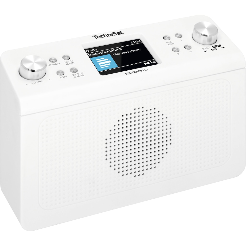 TechniSat Küchen-Radio »DIGITRADIO 21«, (A2DP Bluetooth-AVRCP Bluetooth Digitalradio (DAB+)-UKW mit RDS 2 W), Unterbau-Radio-Küchen-Radio