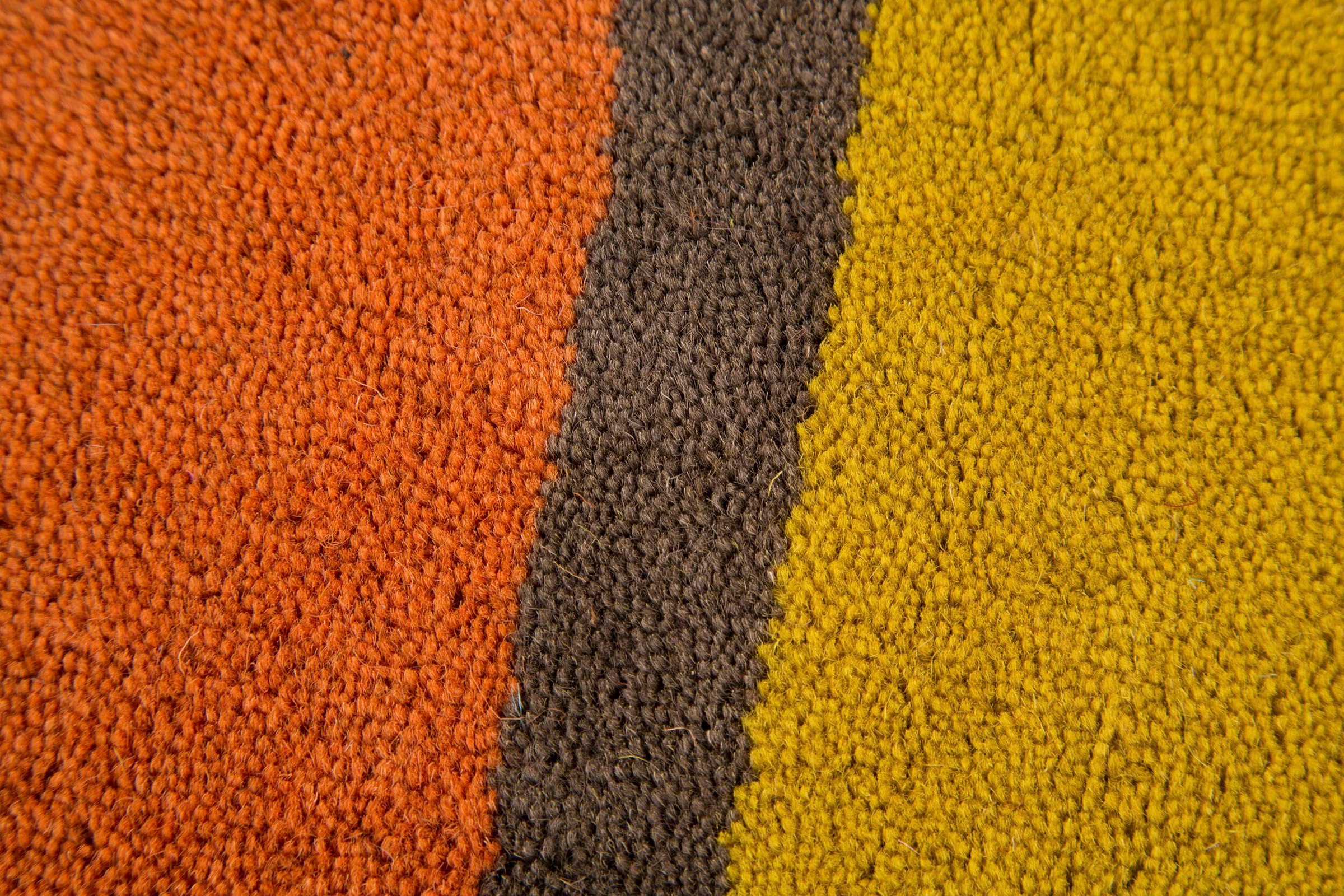 FLAIR RUGS Läufer »Candy«, rechteckig, 10 mm Höhe, aus 100% Wolle, Design mit Streifen, mehrfarbig gemustert,Läufer