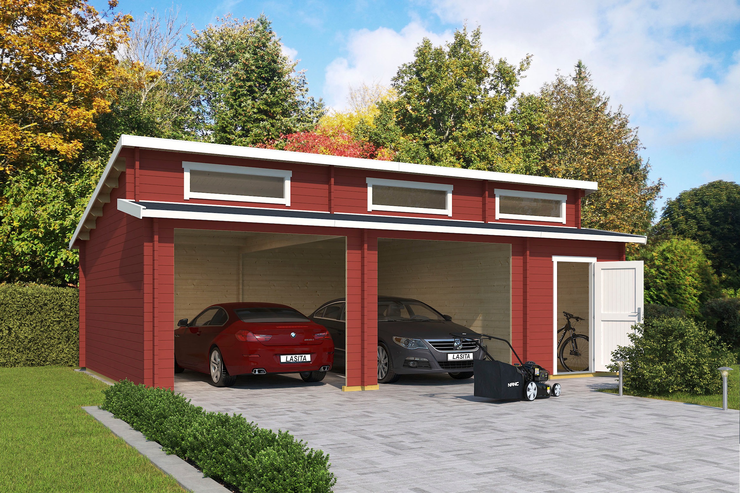 LASITA MAJA Garage »Hawaii«, (Für 2 Fahrzeuge geeignet) günstig online kaufen
