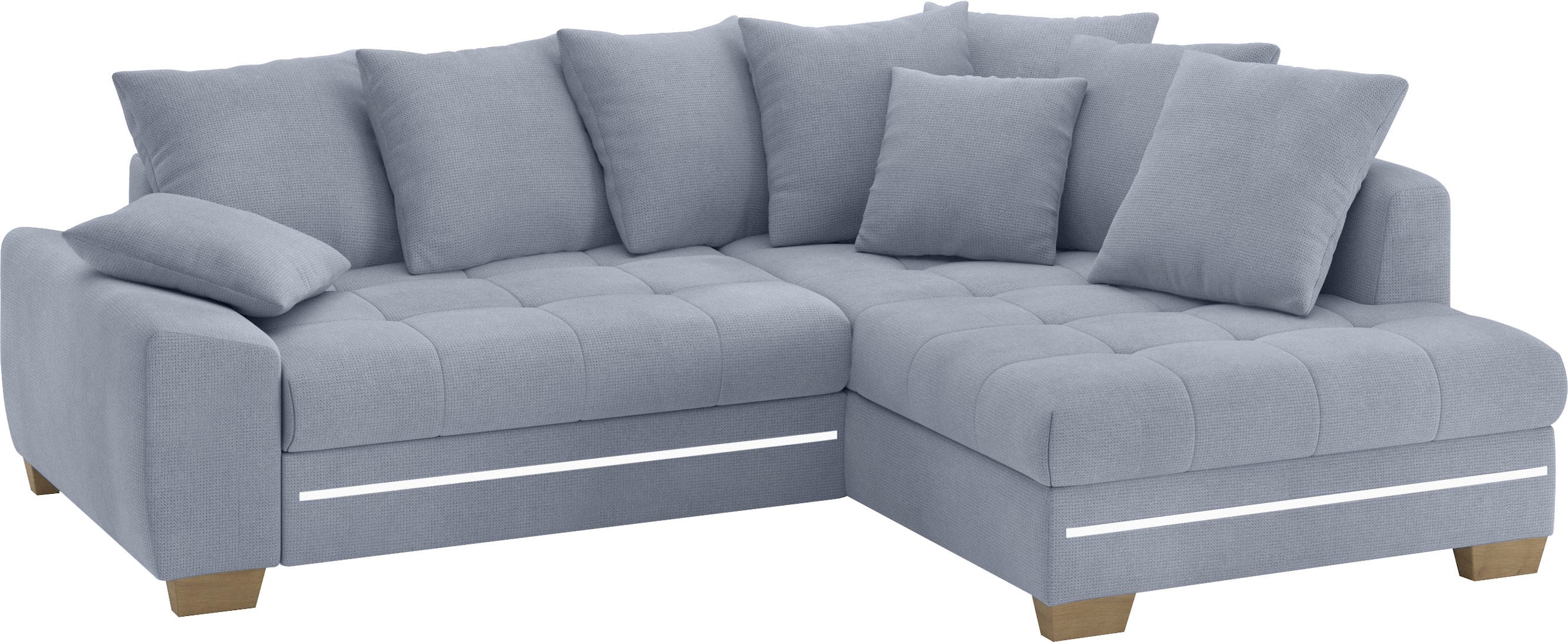 Mr. Couch Ecksofa »Nikita II, L-Form«, mit Kaltschaum, RGB-LED Beleuchtung, günstig online kaufen