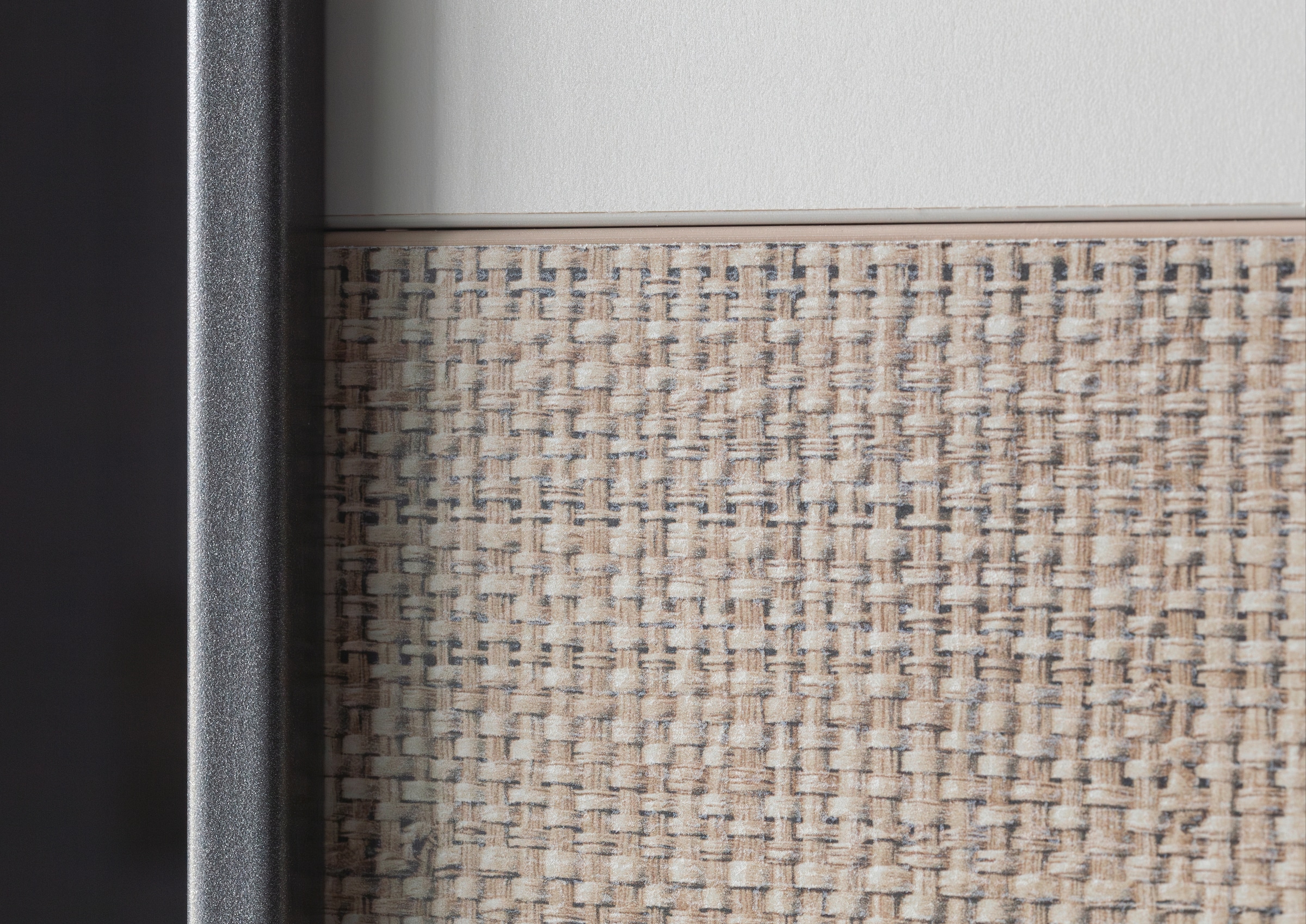 rauch Schwebetürenschrank »Senja«, mit Spiegel und Bauchbinde in angesagter Rattan-Optik