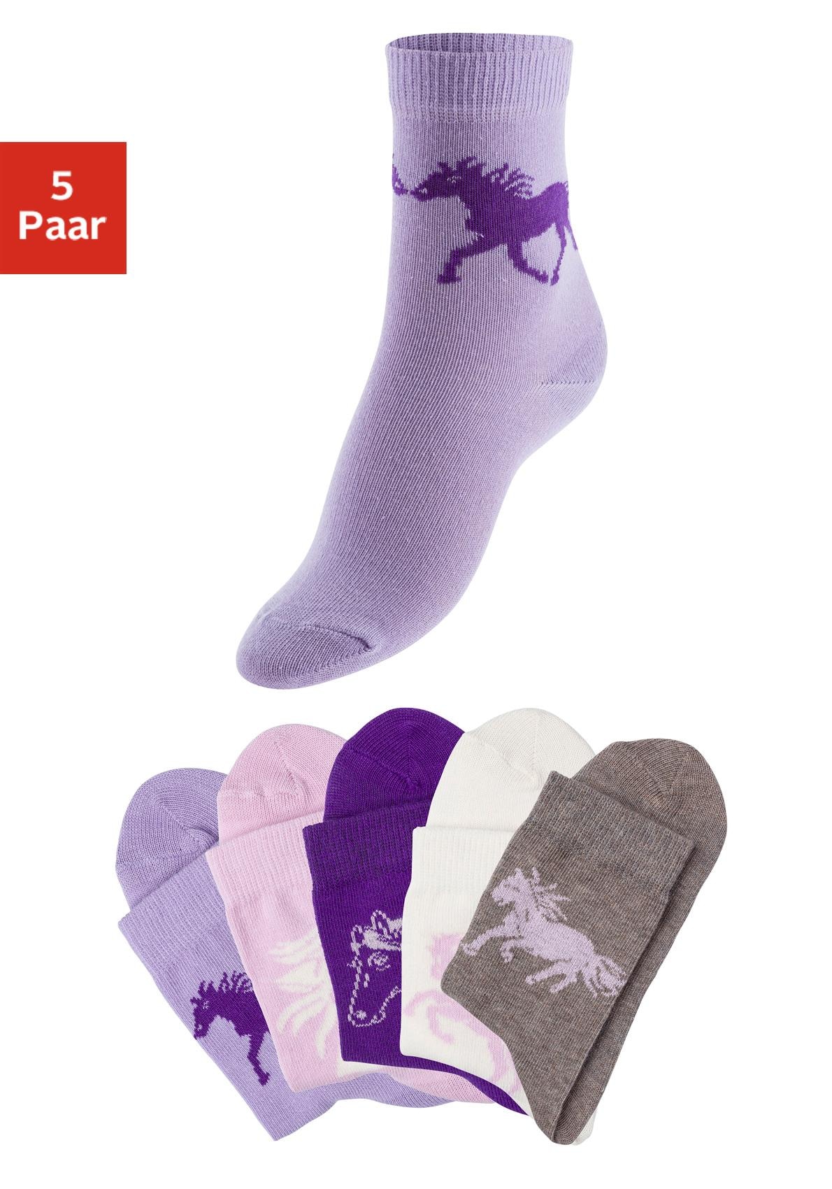 bestellen (5 Paar), Socken, mit Pferdemotiven H.I.S online