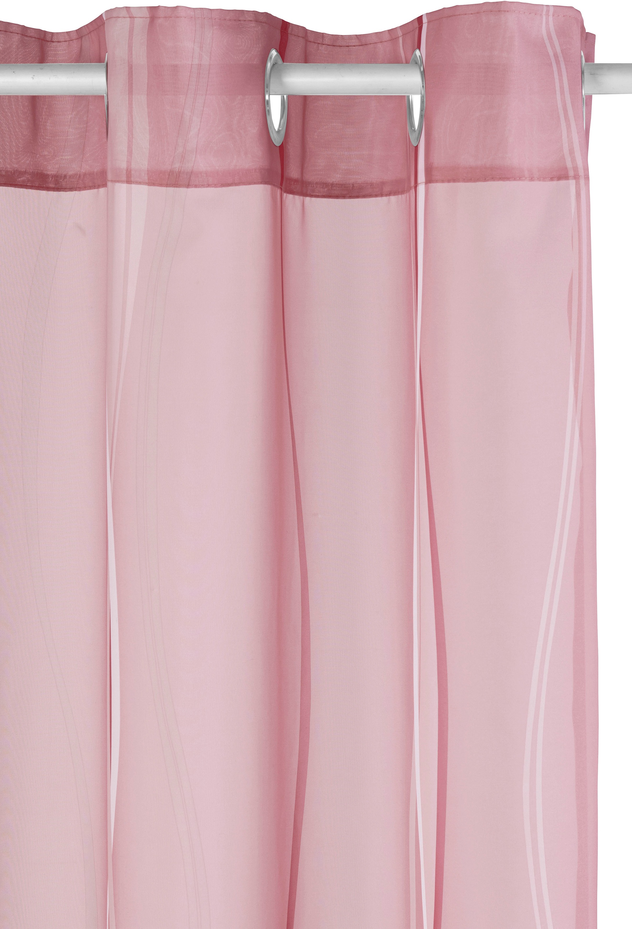 my home Gardine »Dimona«, (2 St.), 2er-Set, transparent, Voile, Polyester