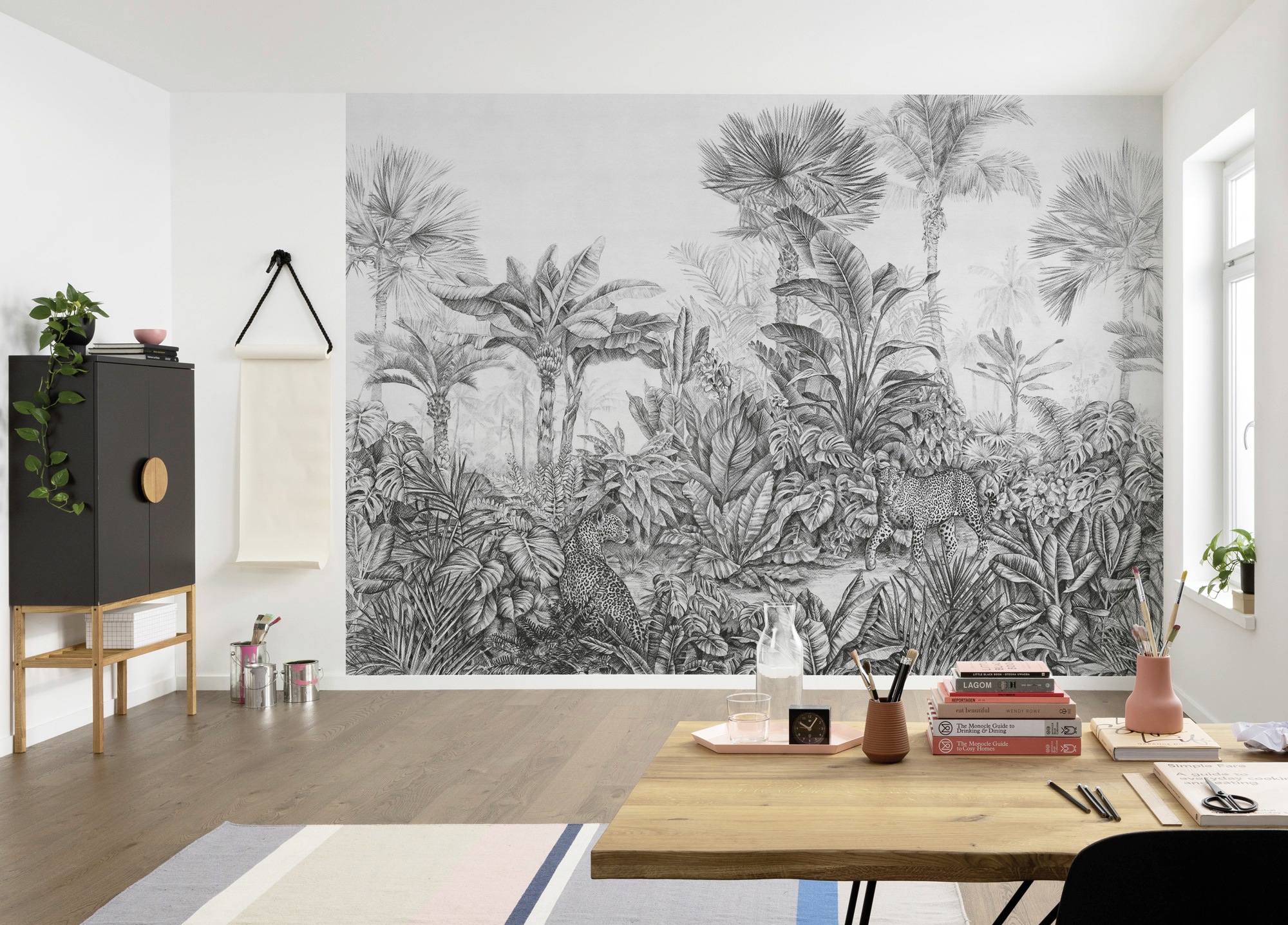Komar Vliestapete »Digitaldruck Vlies - Léopards - Größe 350 x 250 cm«, bedruckt, Wohnzimmer, Schlafzimmer