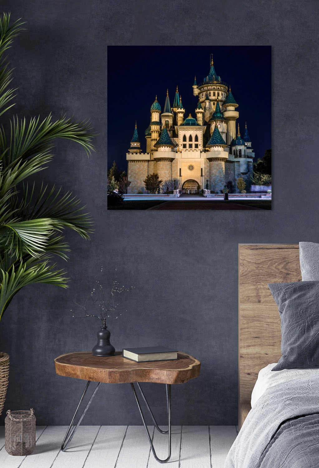 queence Acrylglasbild »Schloss«, Schloss-Märchen-Märchenbilder-Prinzen-Prinzessinnen, Fine Art-Print in Galeriequalität