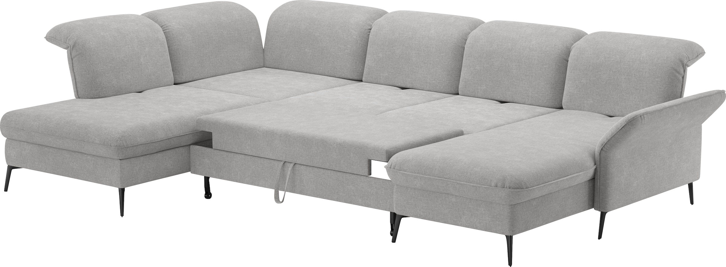sit&more Wohnlandschaft »Emely«, mit Sitztiefenverstellung optional mit Bettfunktion und Bettkasten