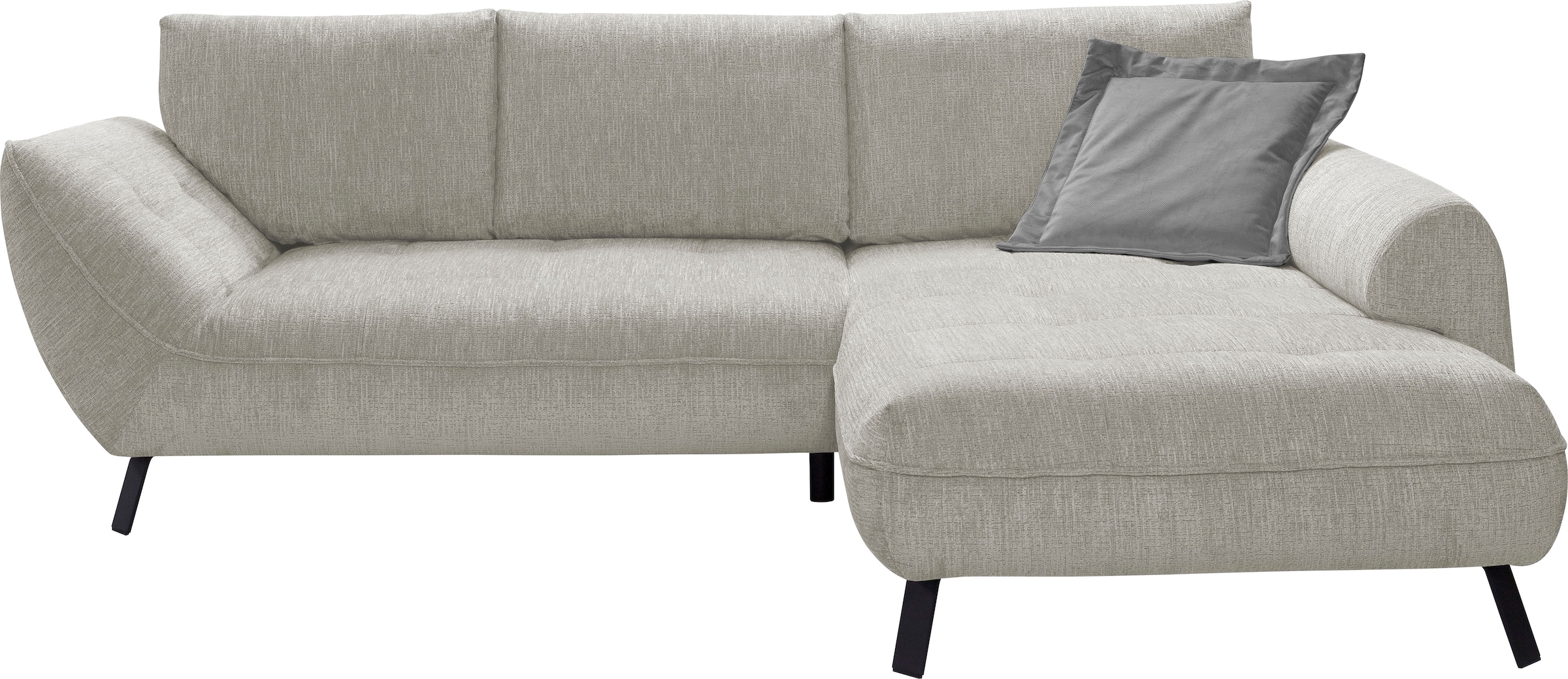 exxpo - sofa fashion Ecksofa »Bellini, Materialmix oder komplett Struktur, günstig online kaufen