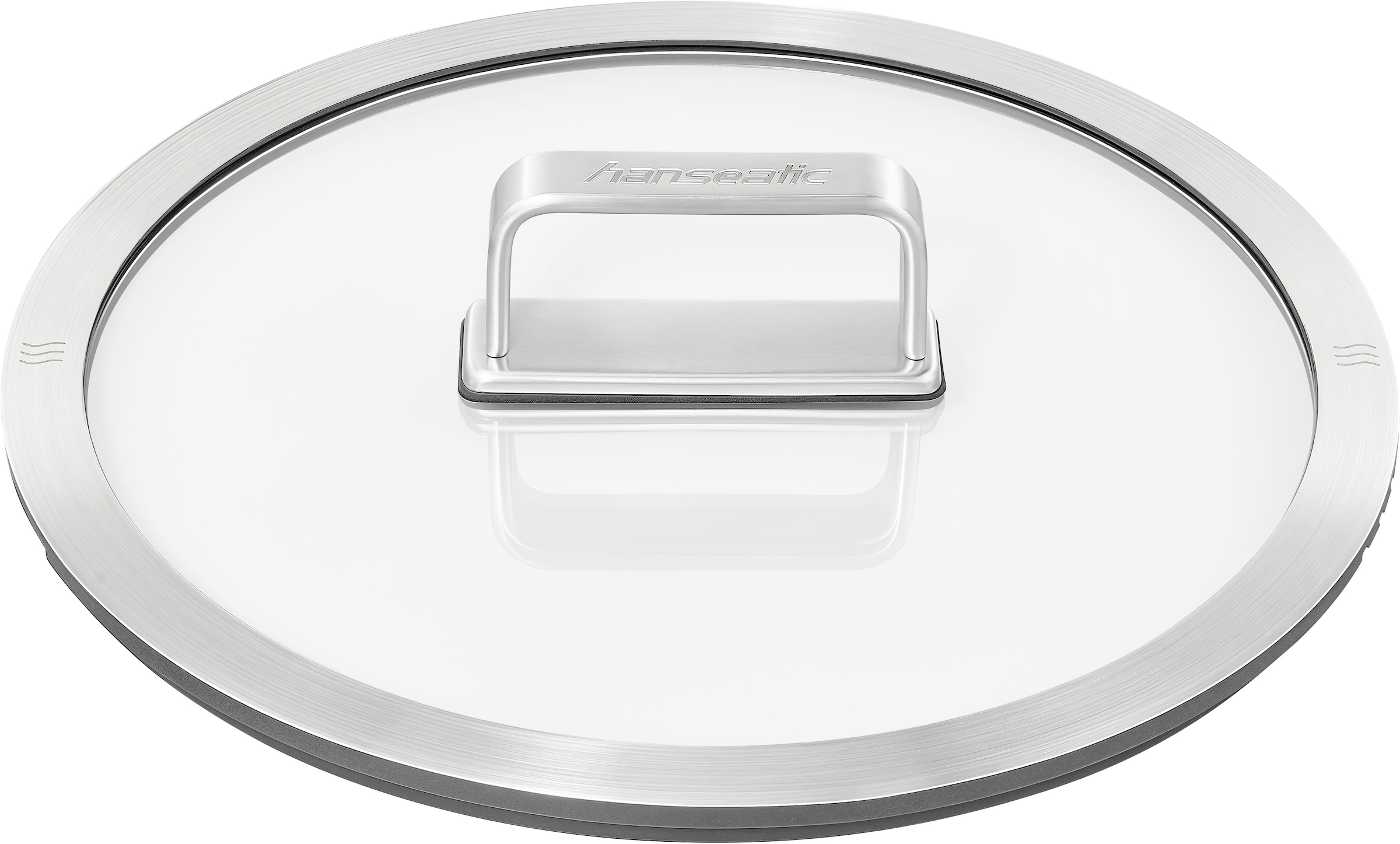 Hanseatic Pfannen-Set »PREMIUM« Edelstahl Set, 1x Pfanne 24 cm, 1x Servierpfanne 28 cm mit Deckel, 3 Stk. tlg. mit Antihaftbeschichtung, für alle Herdarten, Induktion