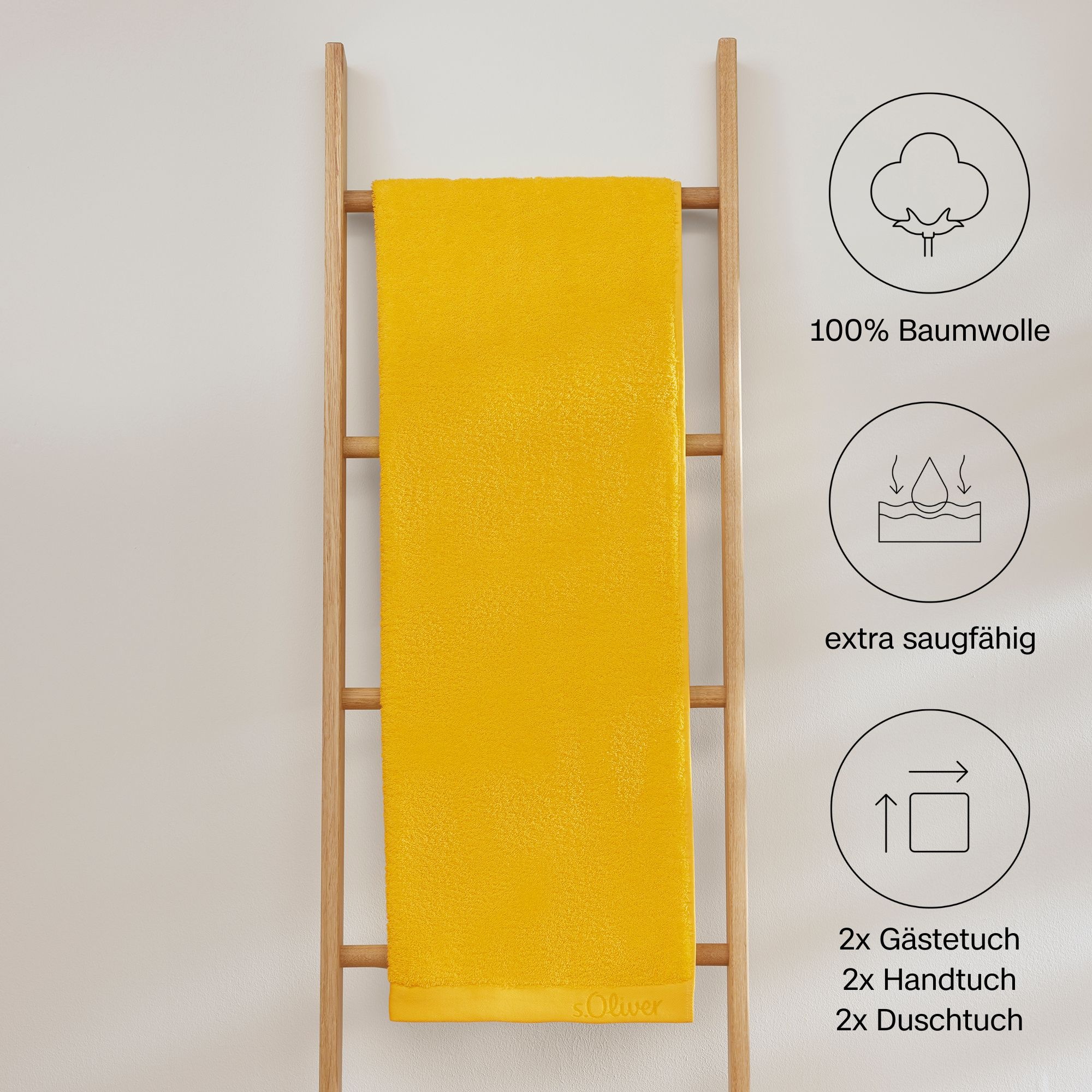 s.Oliver Handtuch Set »s.Oliver, Premium Qualität, 600 gr/m²«, (Set, 6 St., günstig online kaufen