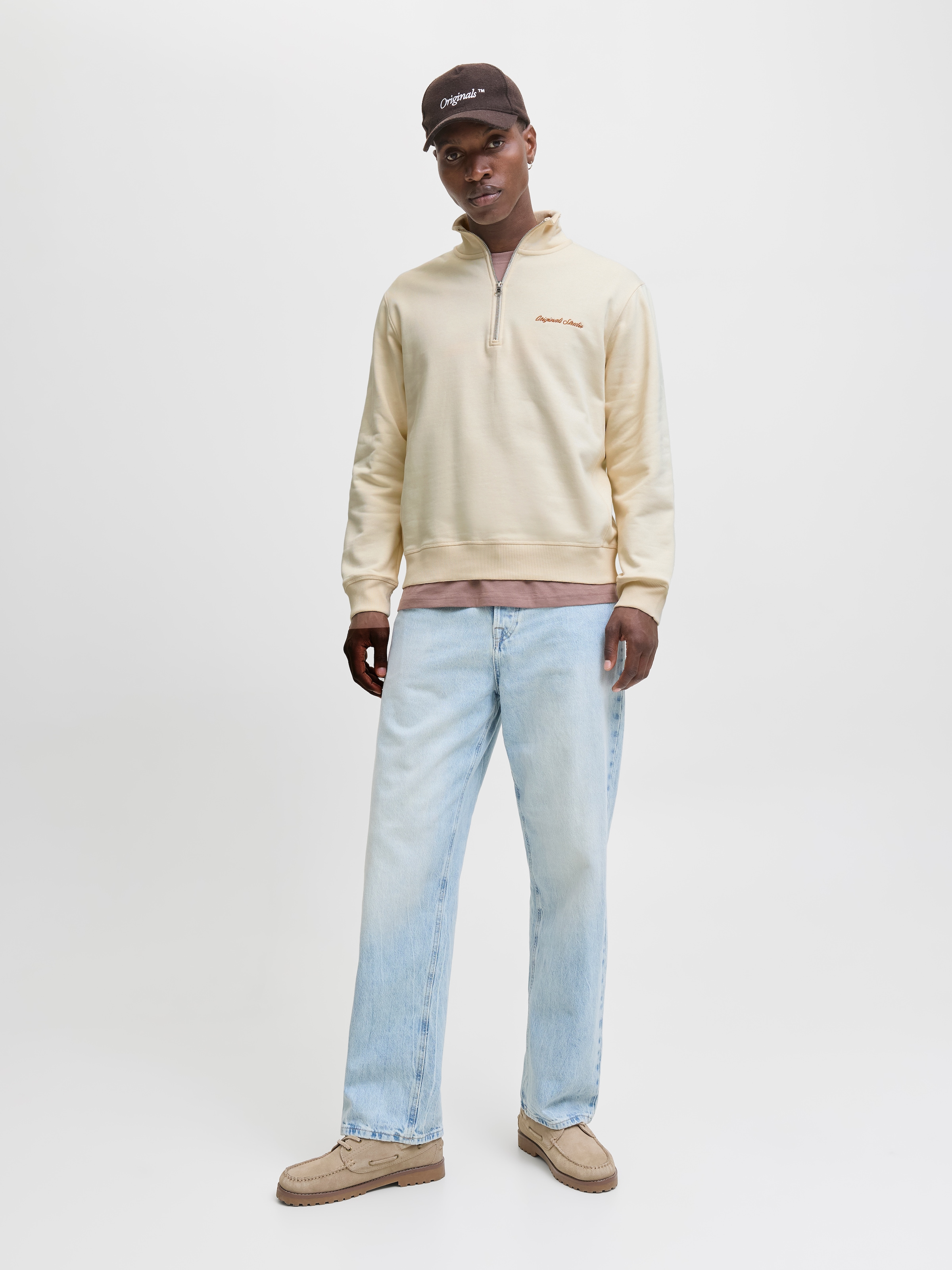 Jack & Jones Sweatshirt »JORNORREBRO EMB SWEAT HIGH NECK SN«
