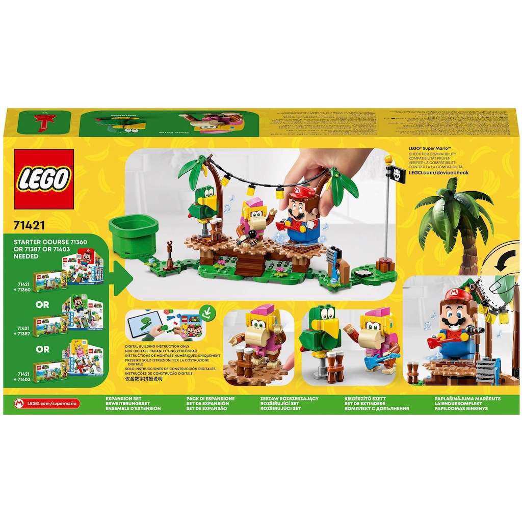 LEGO® Konstruktionsspielsteine »Dixie Kongs Dschungel-Jam – Erweiterungsset (71421), LEGO® Super Mario«, (174 St.)