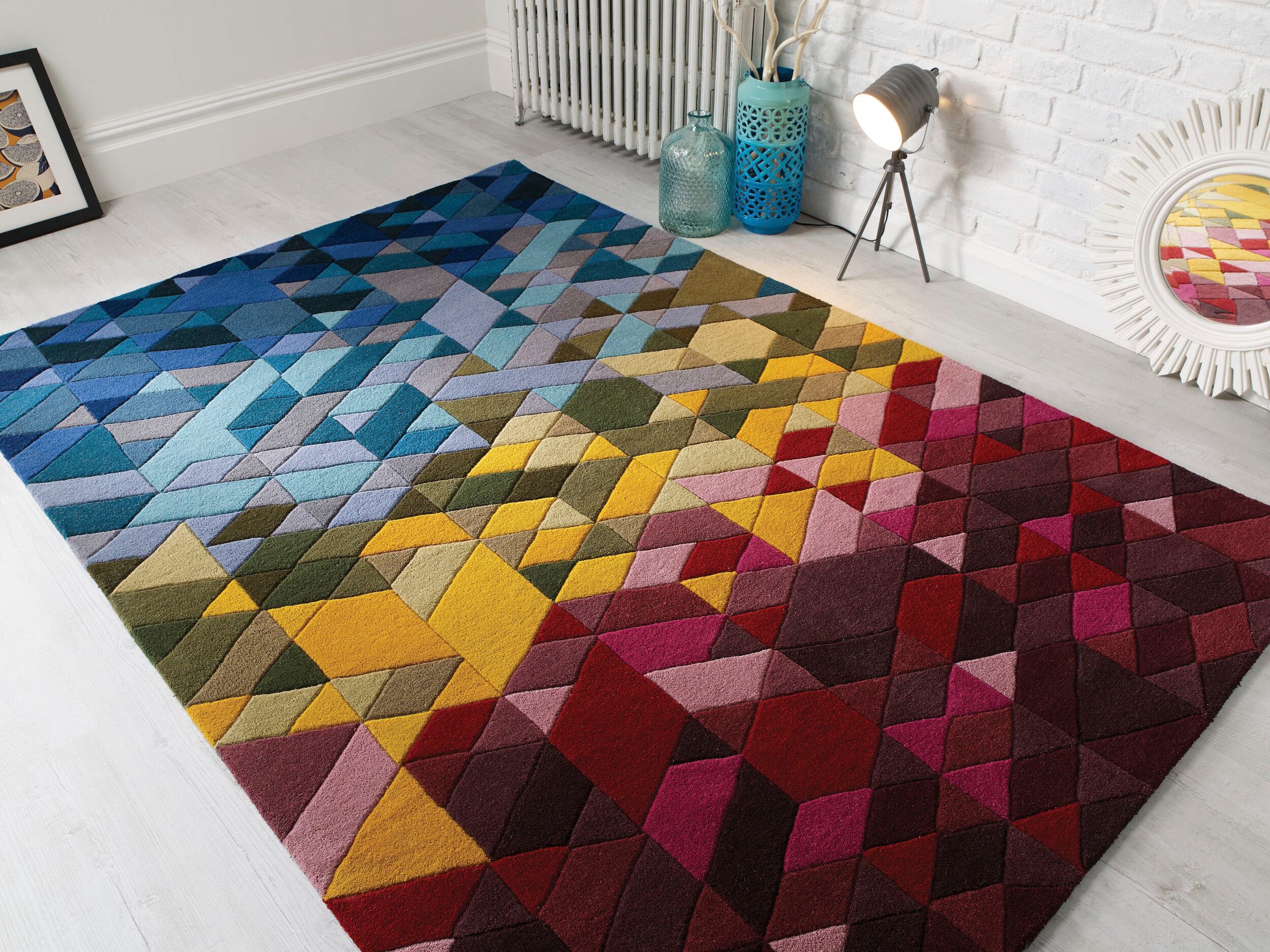 FLAIR RUGS Wollteppich »Kingston«, rechteckig, 10 mm Höhe günstig online kaufen