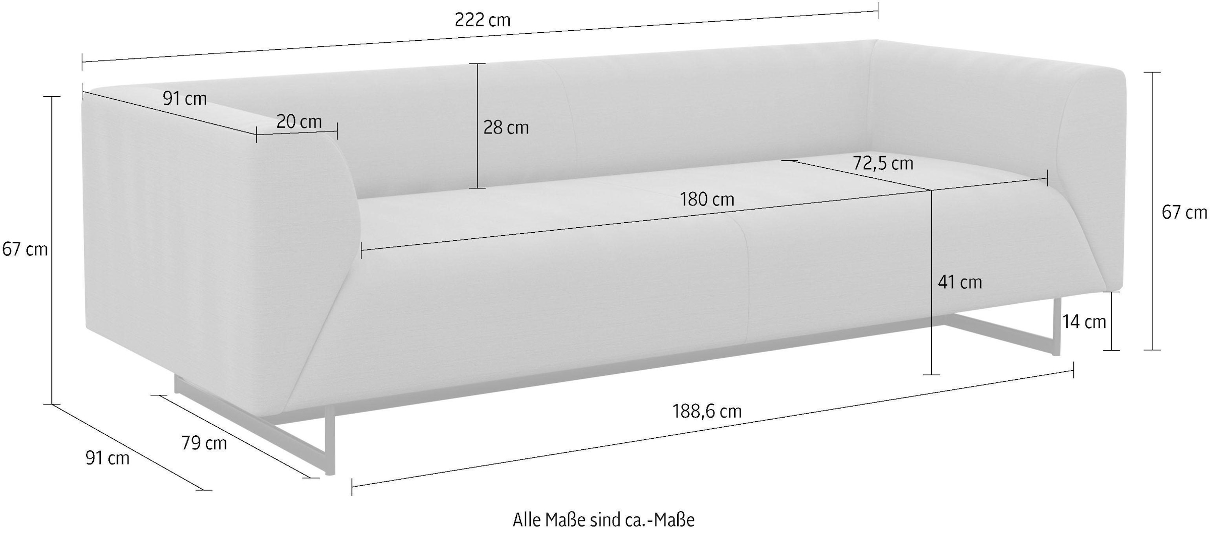 machalke® 2,5-Sitzer »wedge«