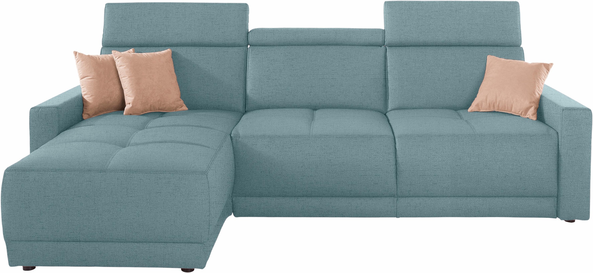 DOMO collection Ecksofa »Ava mit moderner Sitzheftung & toller Doppelnaht, günstig online kaufen