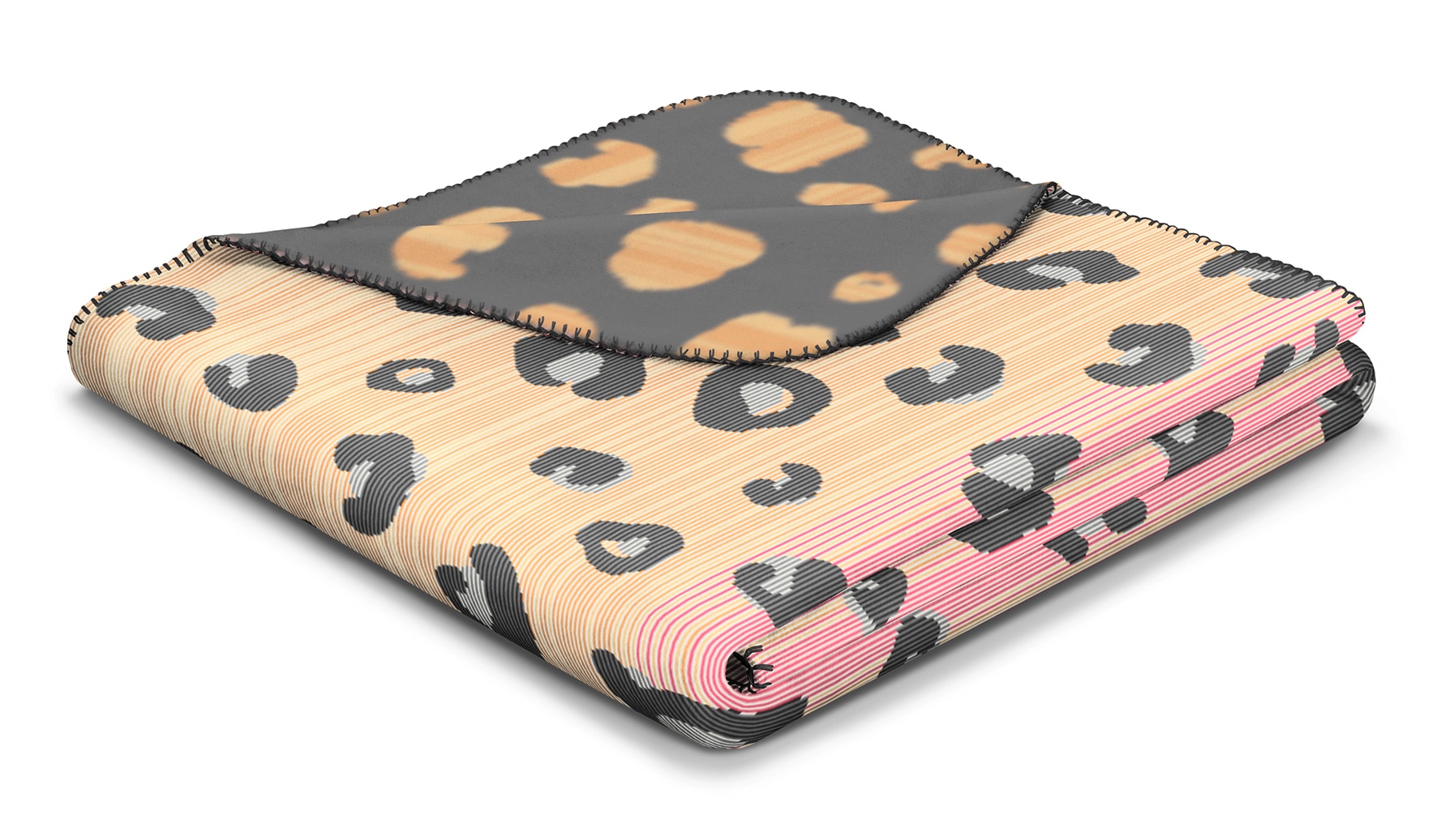Biederlack Wohndecke »Wohndecke Wild Leo«, 150 x 200, mit Zierstich