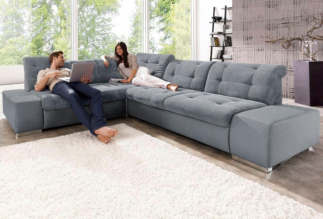 sit&more Ecksofa »Pale L-Form«, inklusive Kopfteilverstellung, wahlweise mit Bettfunktion