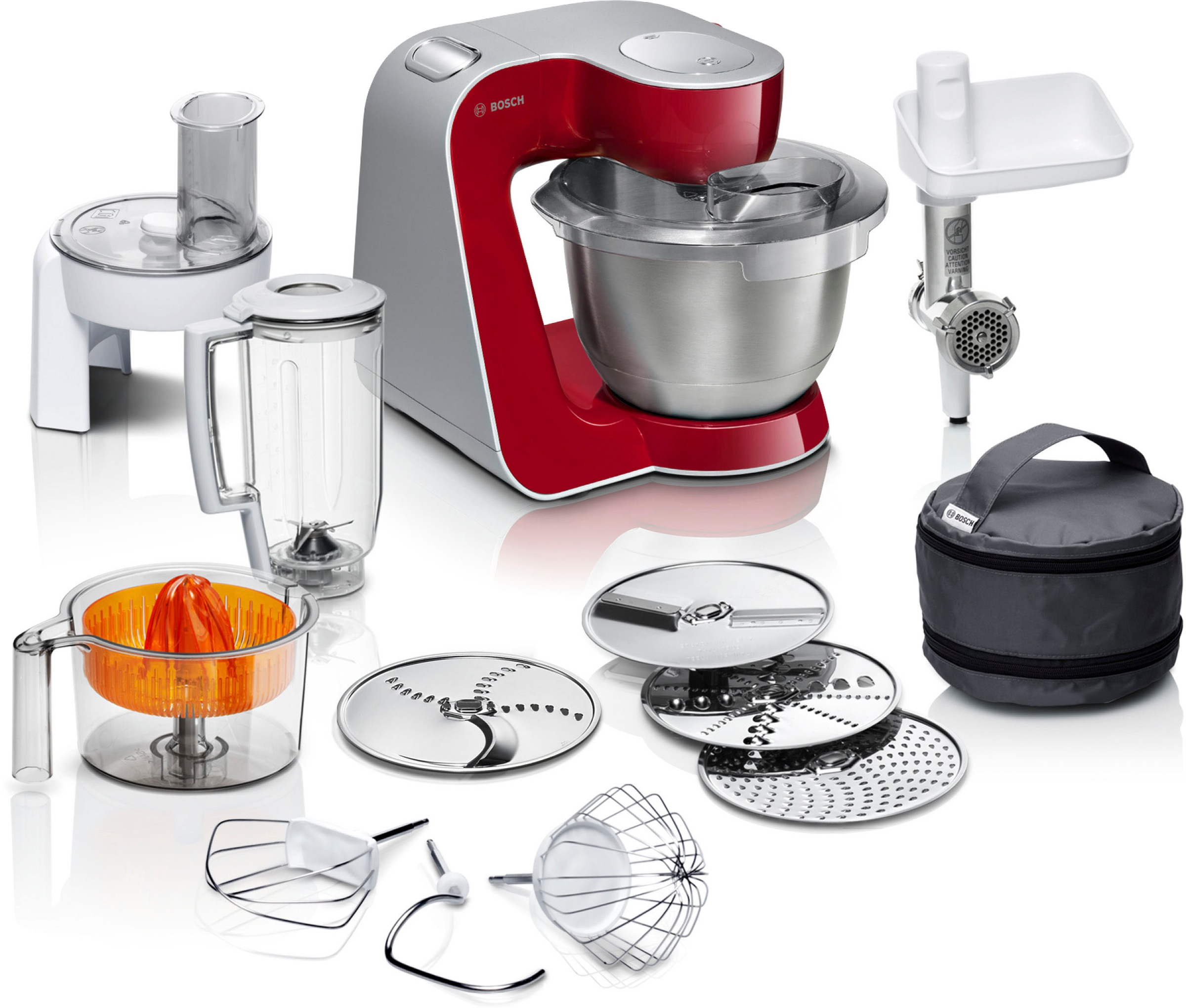 BOSCH Küchenmaschine »Serie 4 MUM56740, Durchlaufschnitzler/Mixer/Fleischw. günstig online kaufen