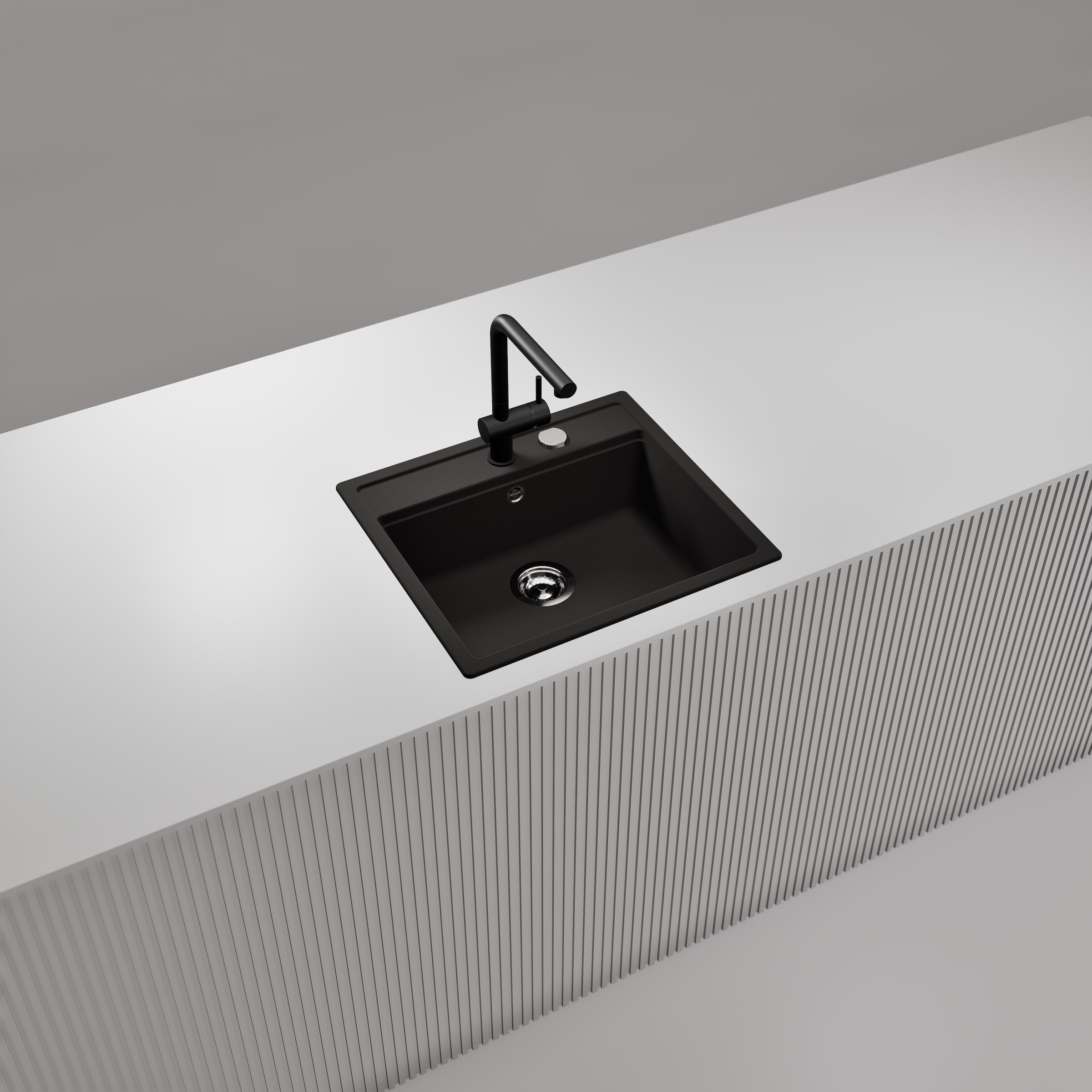 Schock Granitspüle »Nemo N-100 und Armatur Epos«, bestehend aus Spüle und Armatur
