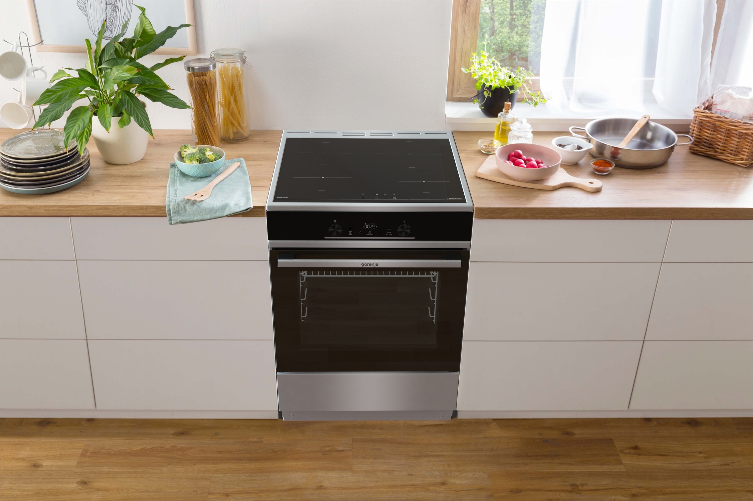 GORENJE Induktions-Standherd »GEIT6E81XPG«, Pyrolyse-Selbstreinigung, (1 St.)