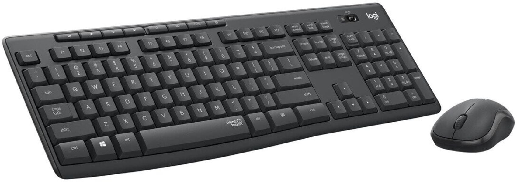 Logitech Tastatur »MK295 Silent Wireless Combo - GRAPHITE - US INT'L - INTNL«