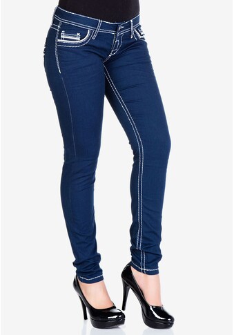 Cipo & Baxx Slim-fit-Jeans, mit weißen Ziernähten kaufen