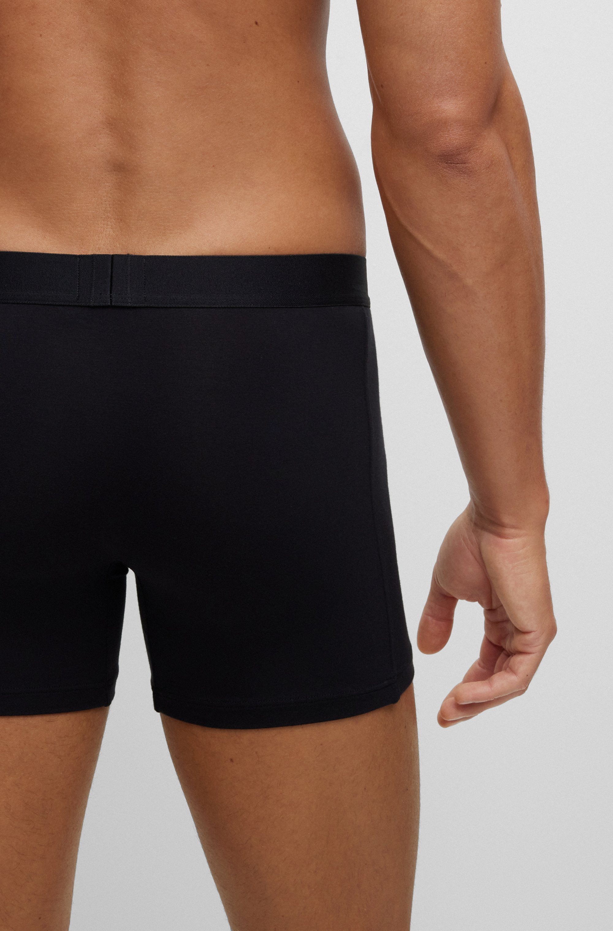 BOSS Boxer »BoxerBr 2P UltraSoft«, (Packung, 2 St., 2er Pack), mit tonalem BOSS Logo-Elastikbund