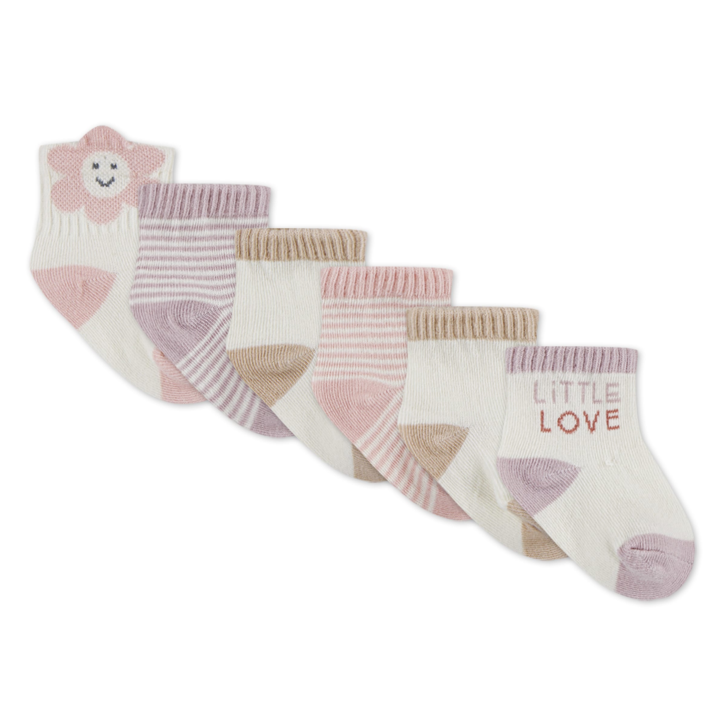 HUGGIES babywear Socken »HGHG 6PK QUARTER SOCK«, (6 Paar), in unterschiedlichen Designs