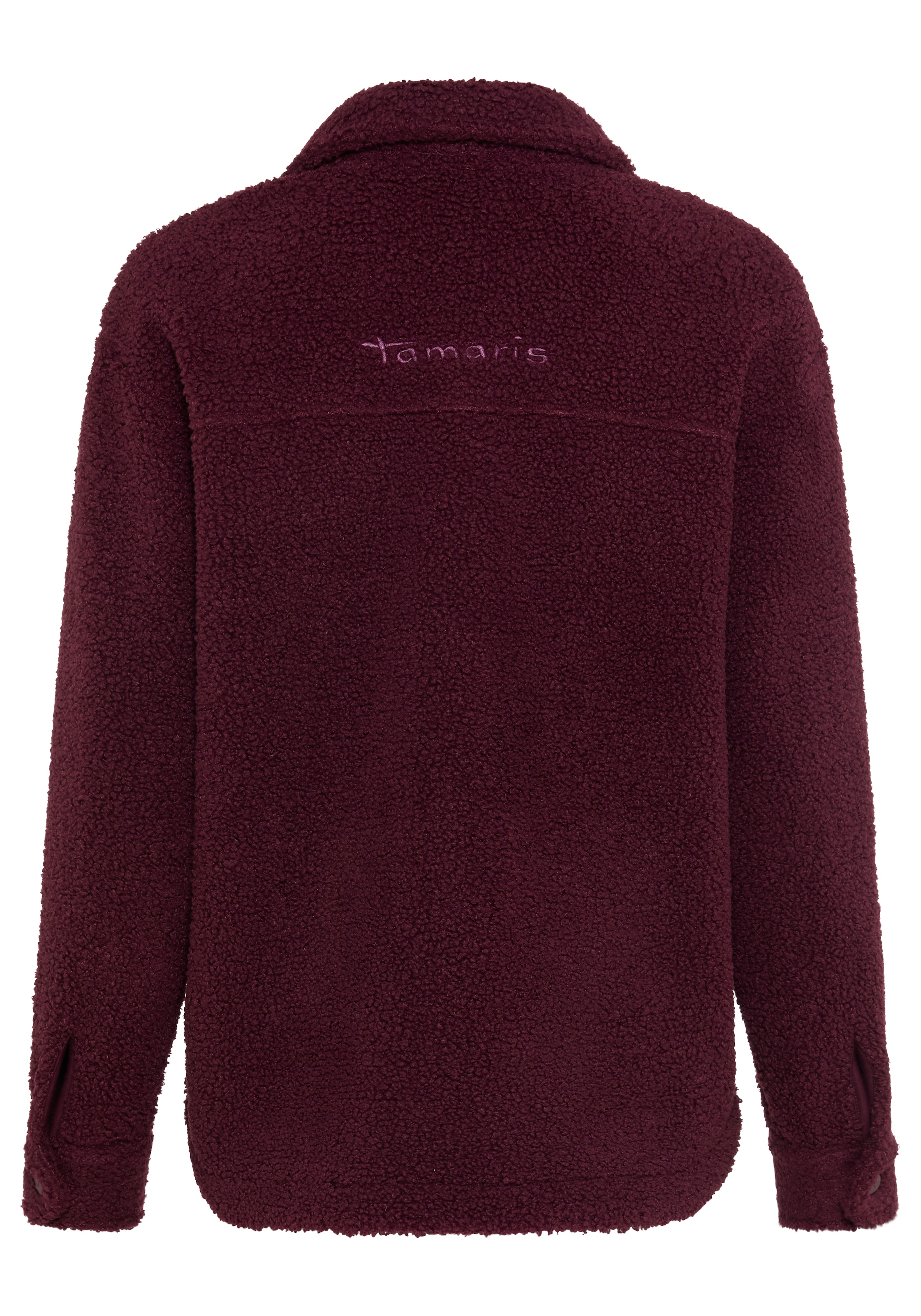 Tamaris Fleecejacke mit Knopfleiste, hüftbedeckend, figurumspielend, wärmend, atmungsaktiv